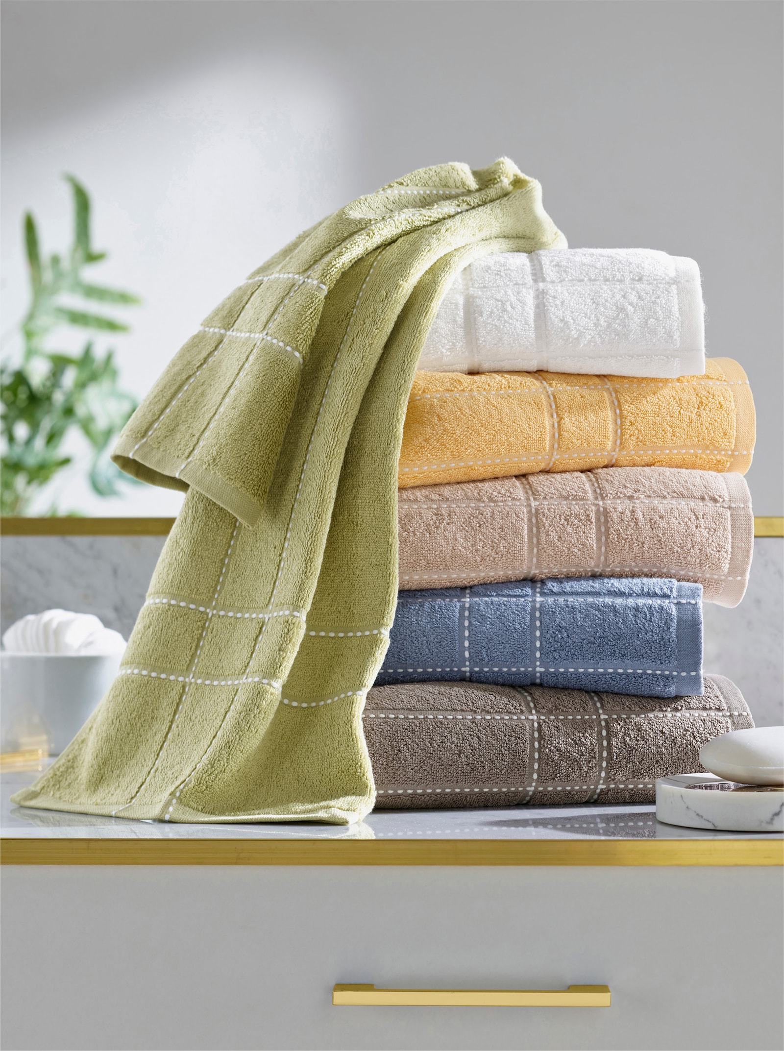 wäschepur Handtuch - taubenblau