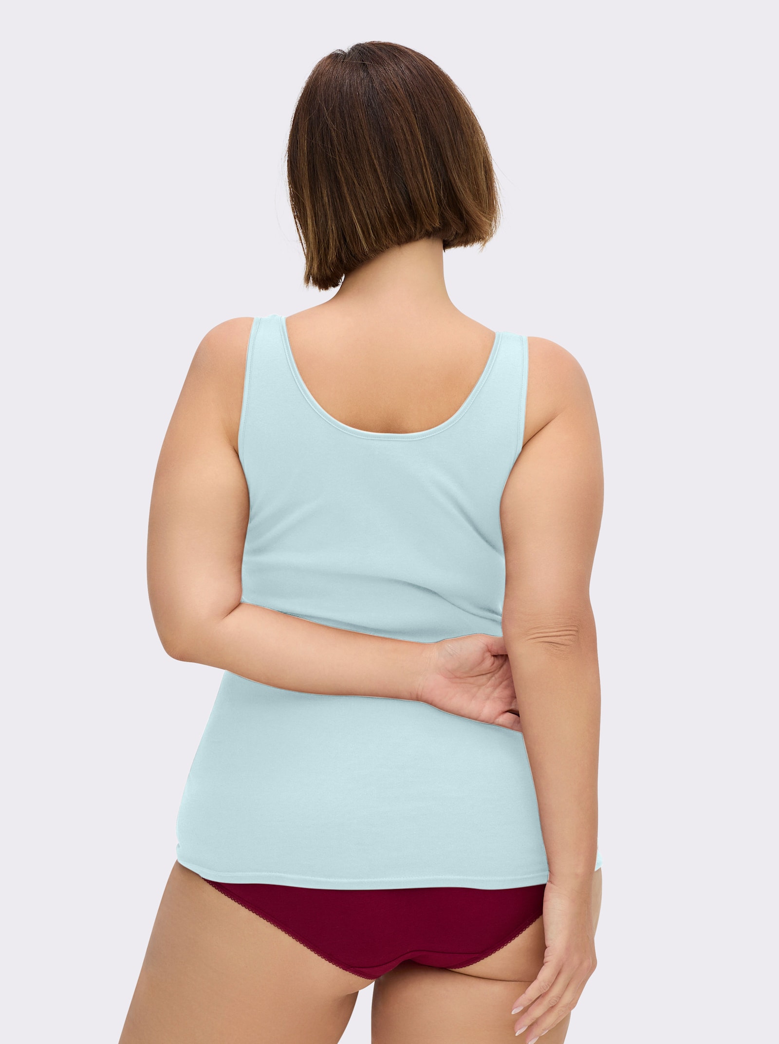 Nina von C. Achselhemd im Doppelpack - aqua