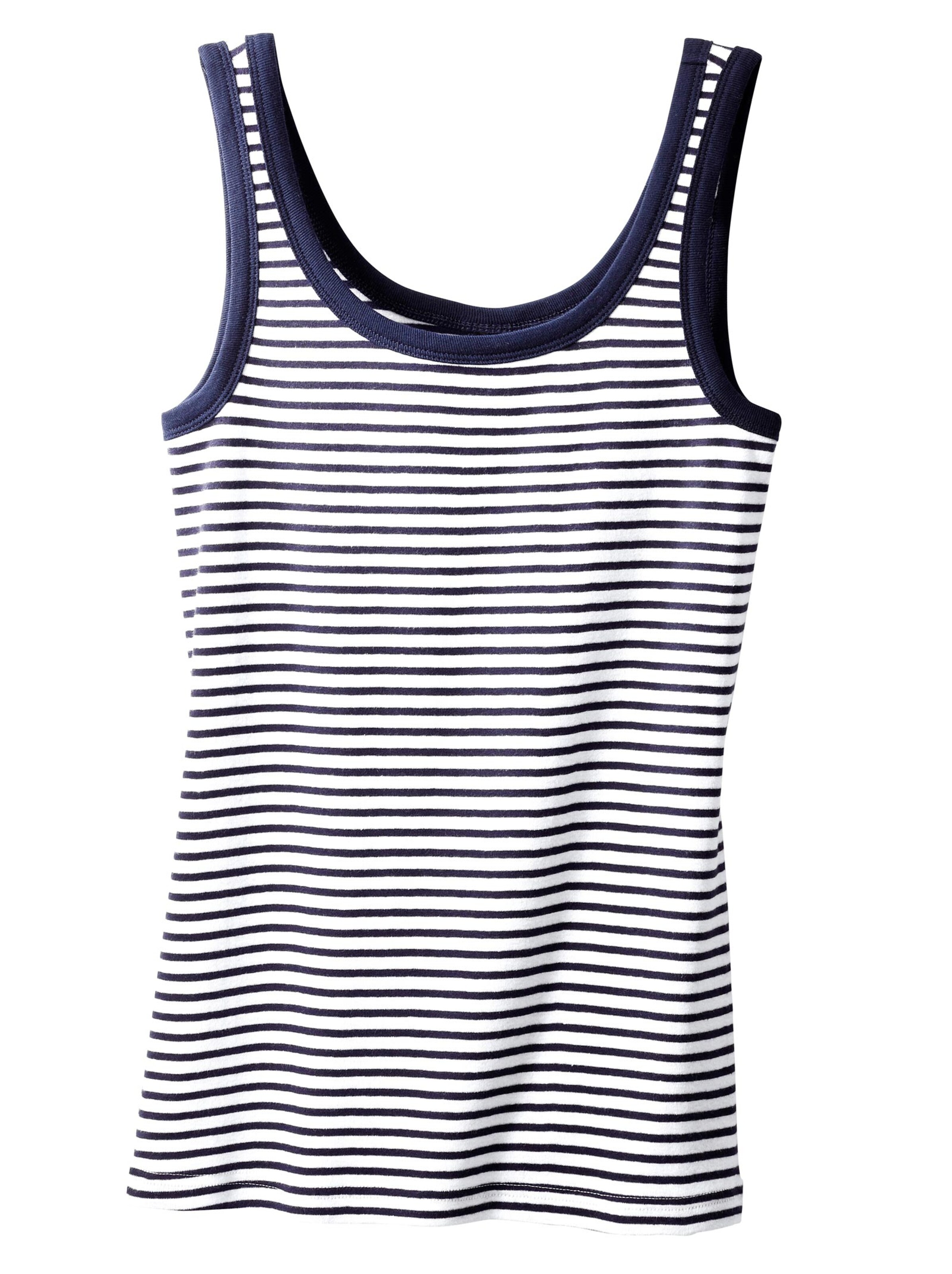 wäschepur Achselhemd - marine + marine-geringelt