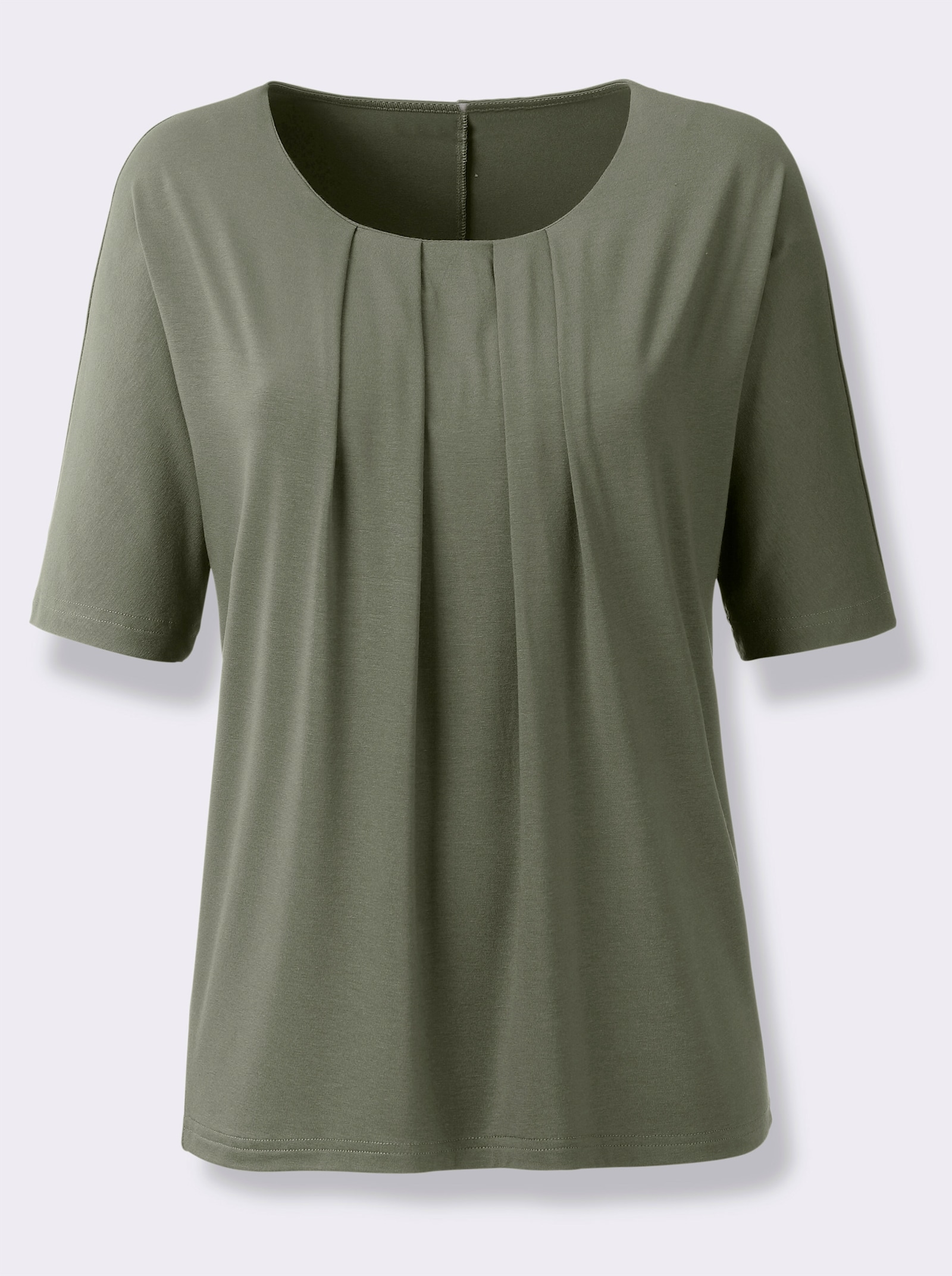heine Fledermausshirt mit Rundhals-Ausschnitt - khaki