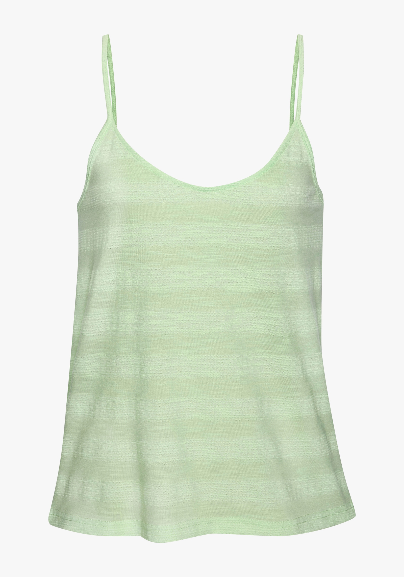 Vivance Spaghettitop - lime, weiß