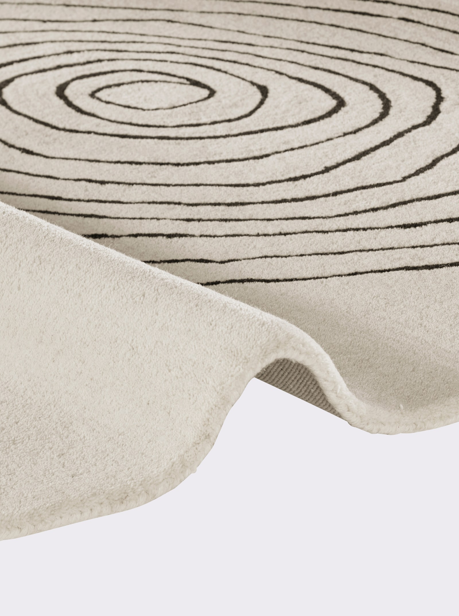 heine home Teppich - ecru-schwarz