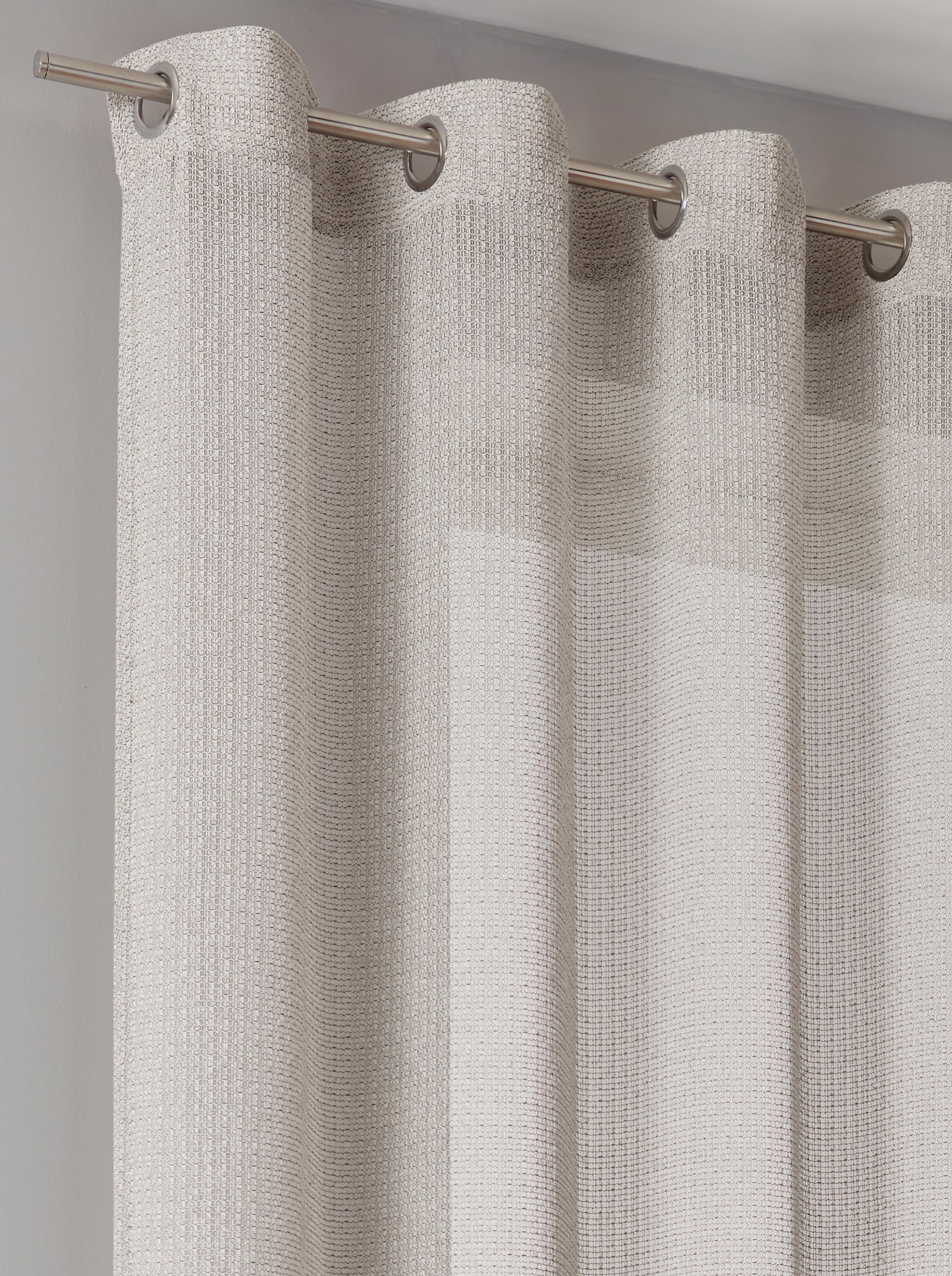 Impressionen Decoratieve vitrage - grijs