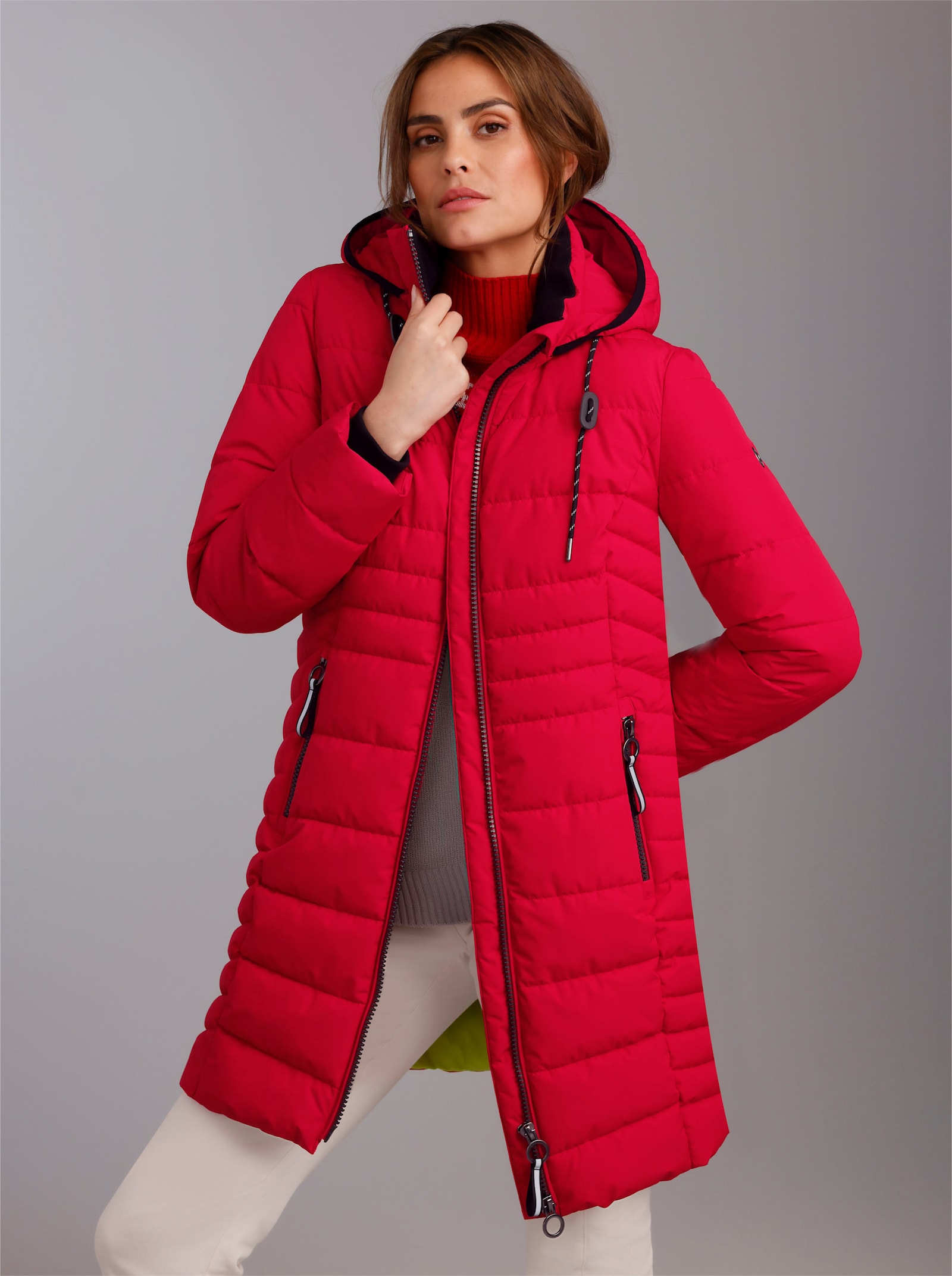 Manisa Regenmantel mit Reflektor-Details - rot