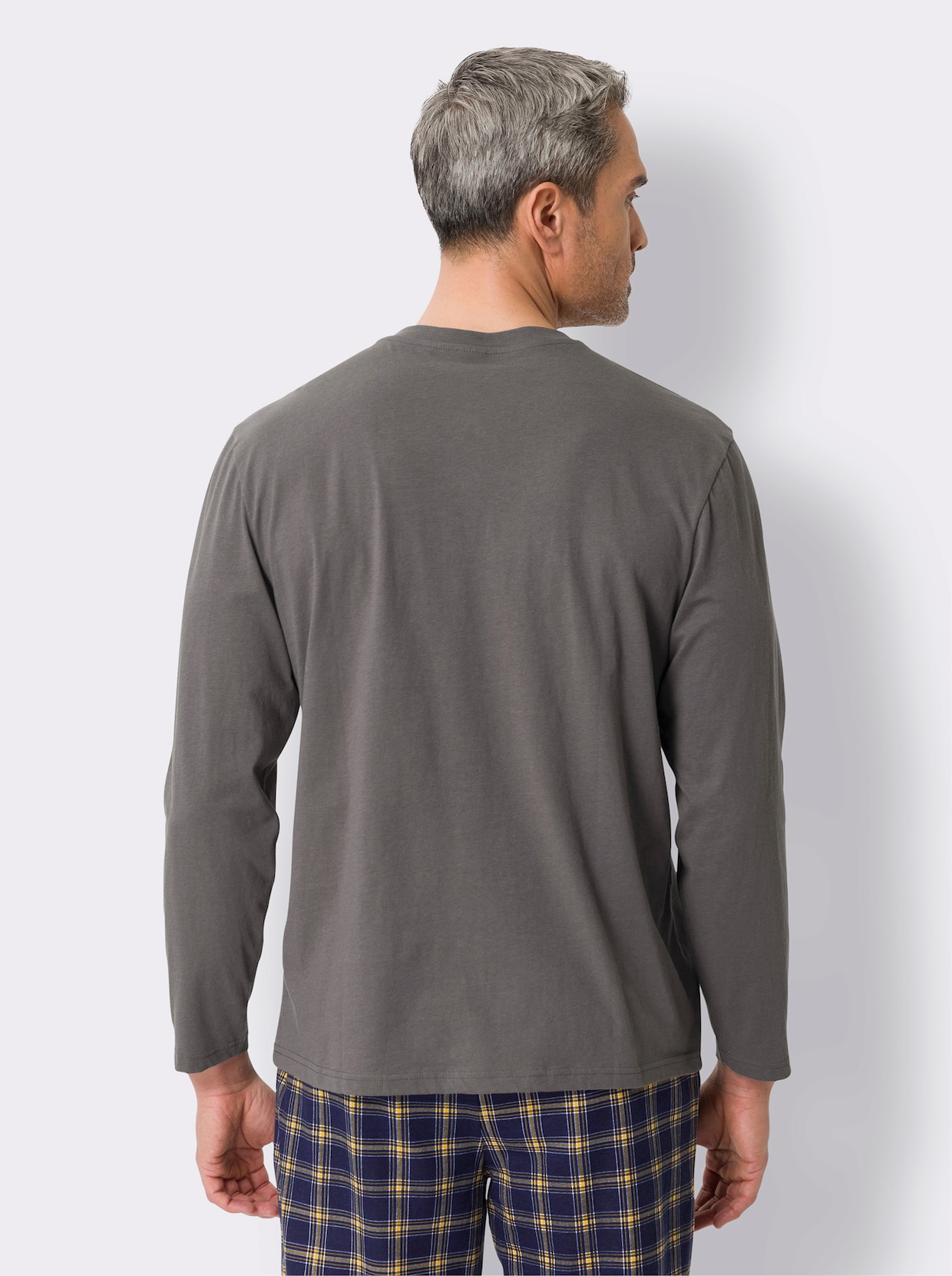 Pyjama-Shirt - antraciet