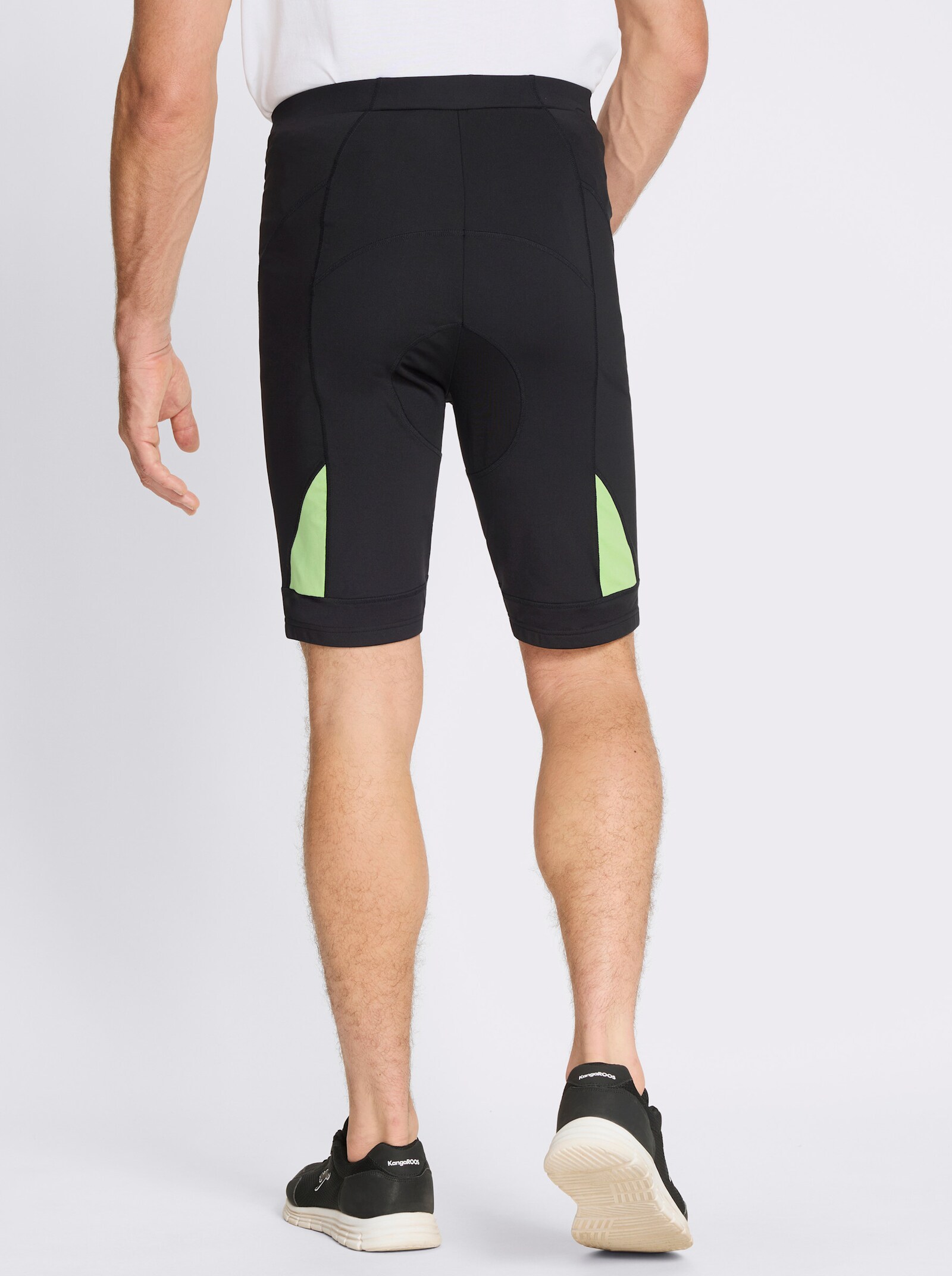 Catamaran Sports Radlerhose rutschsicherem Beinabschluss - schwarz-reseda