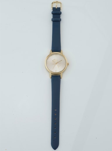 Schal und Armbanduhr - marine