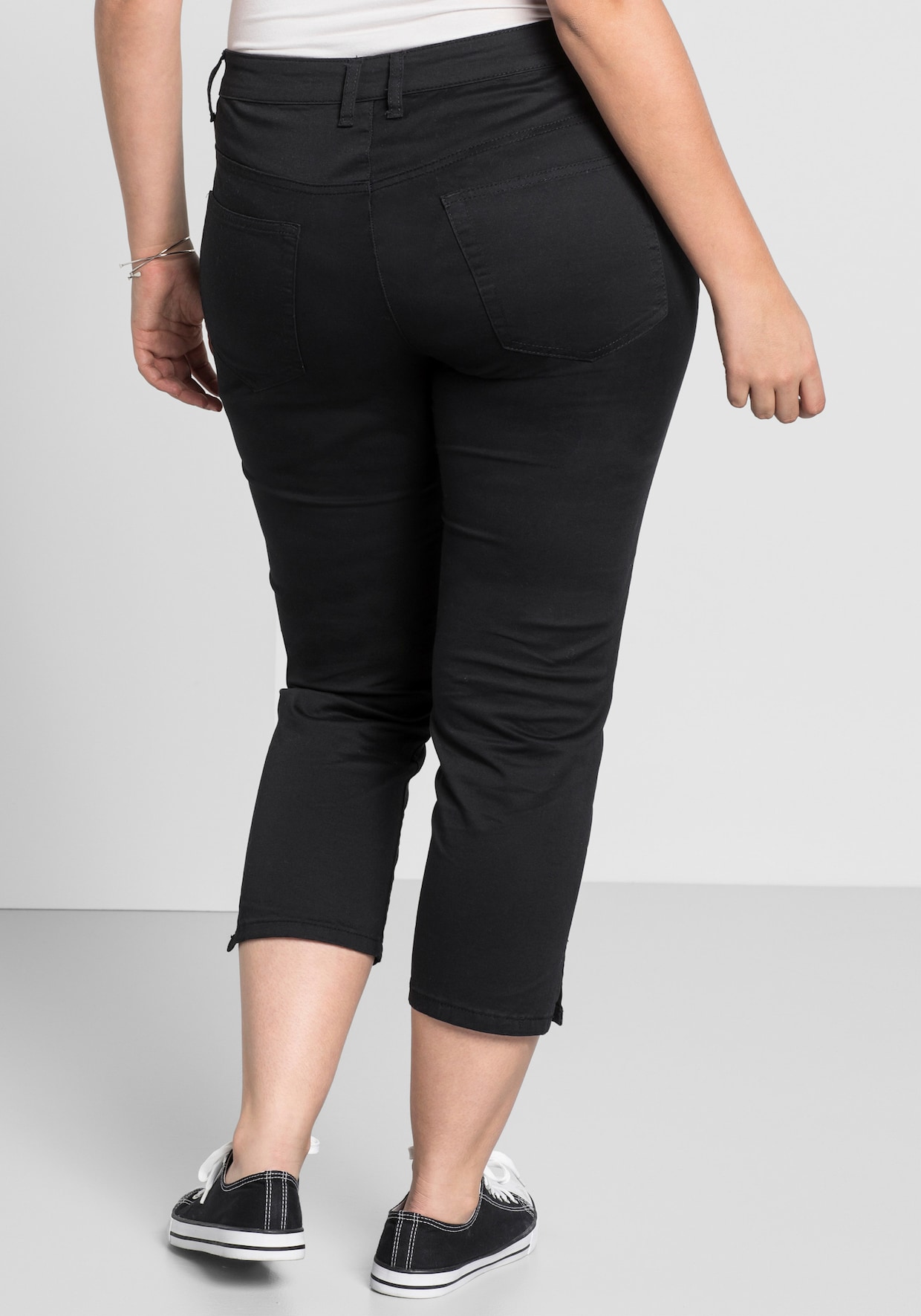 sheego 7/8-broek - zwart