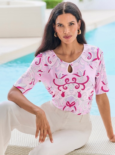 heine T-shirt à manches courtes - rose-rose clair imprimé