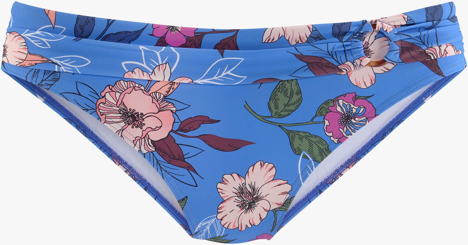 s.Oliver Bikini-Hose - blau-bedruckt