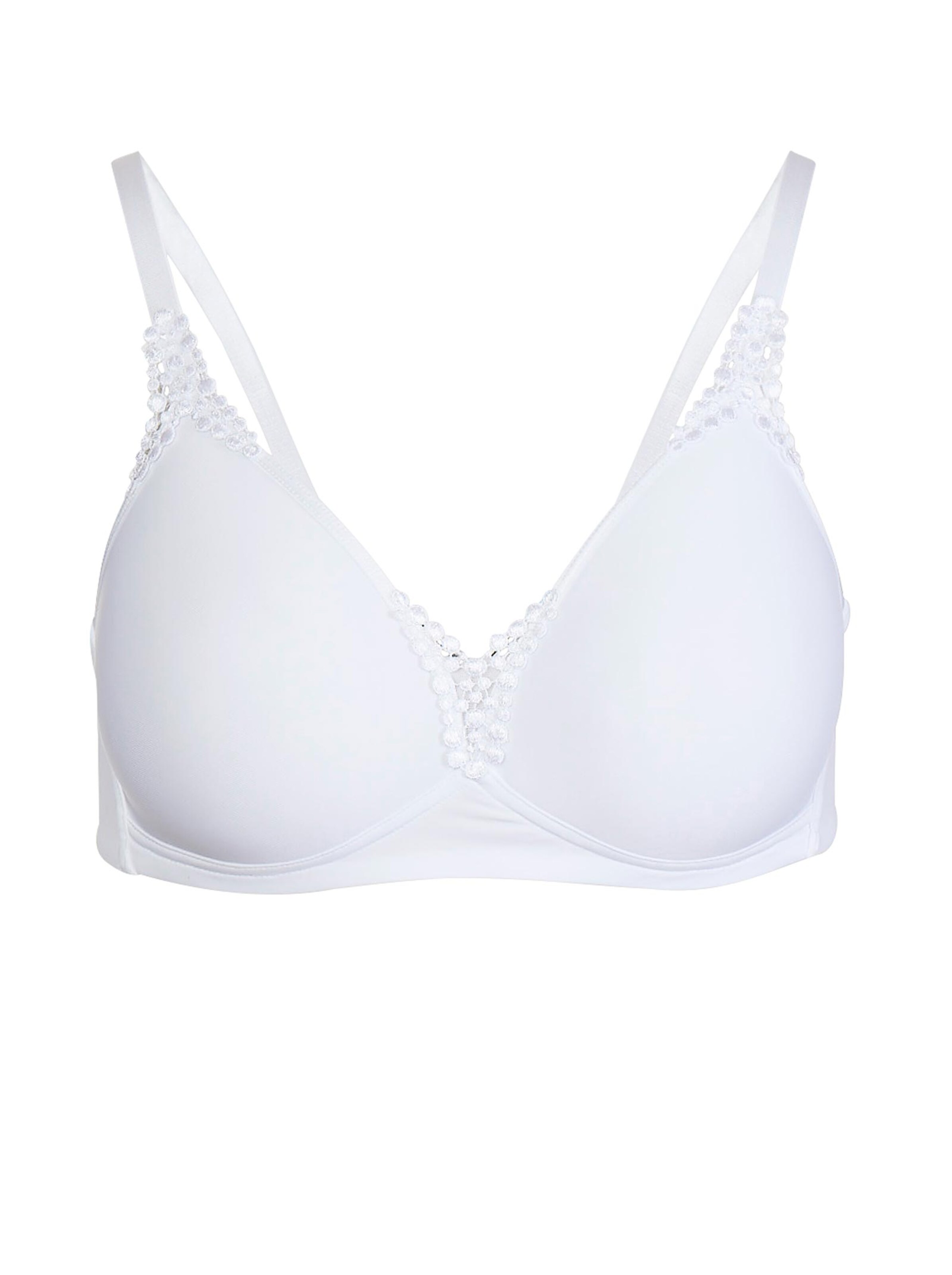 Viania T-Shirt-BH ohne Bügel - weiß