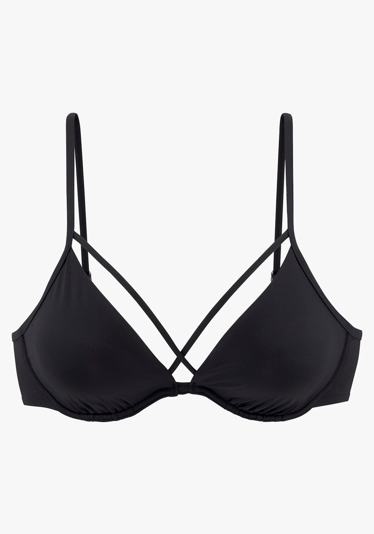 LASCANA Bügel-Bikini-Top - schwarz