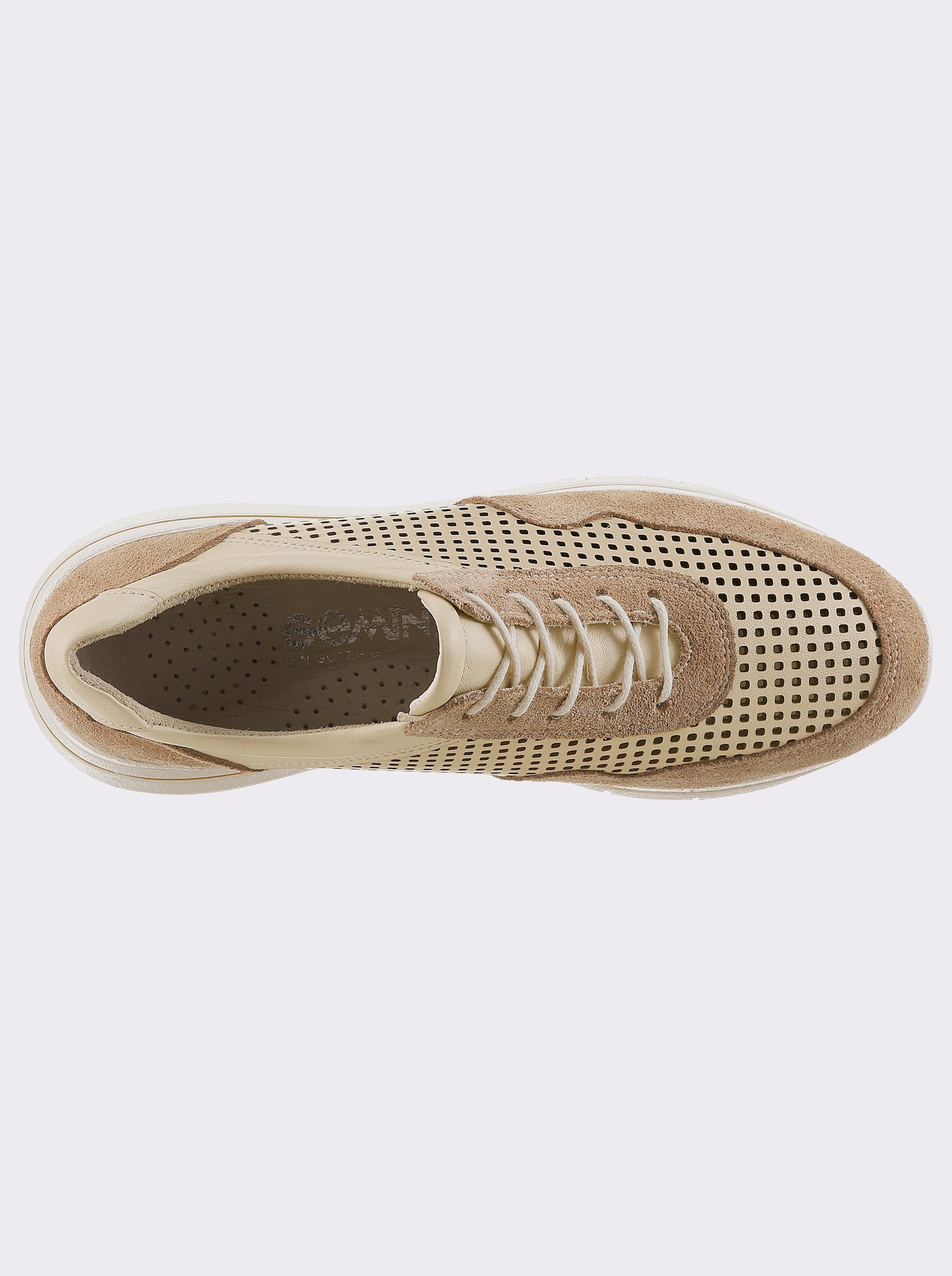 Gemini Sneaker mit Veloursleder - beige