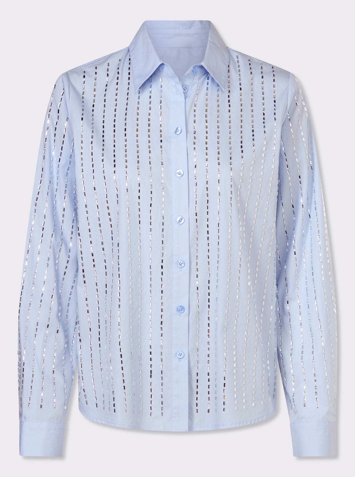 heine Baumwollbluse - hellblau