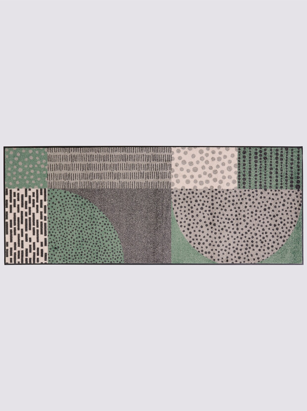 wash&dry Fußmatte - mint-grau