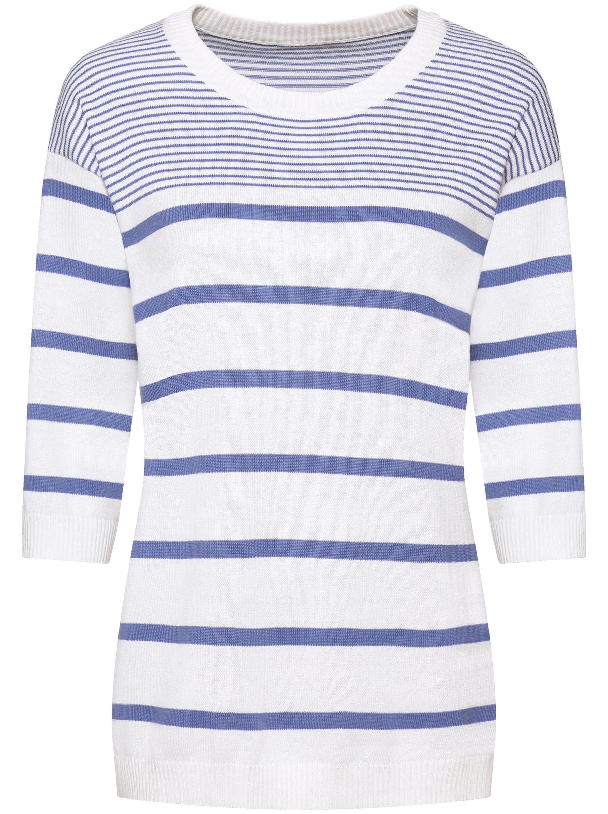 Pullover - blau-weiß-geringelt