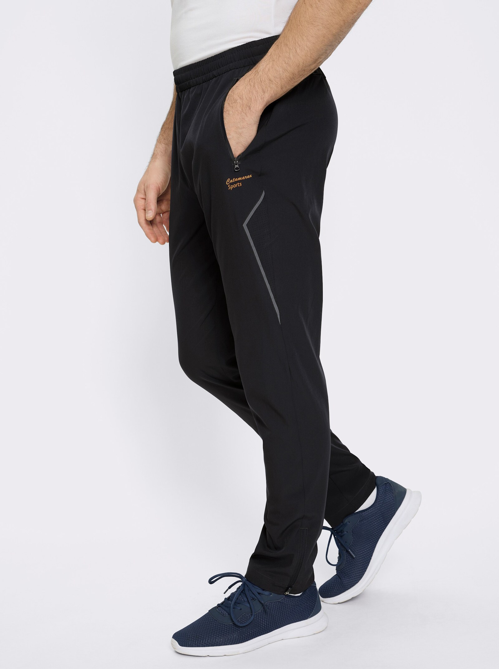 Catamaran Sports Funktionshose mit Luftlöchern - schwarz