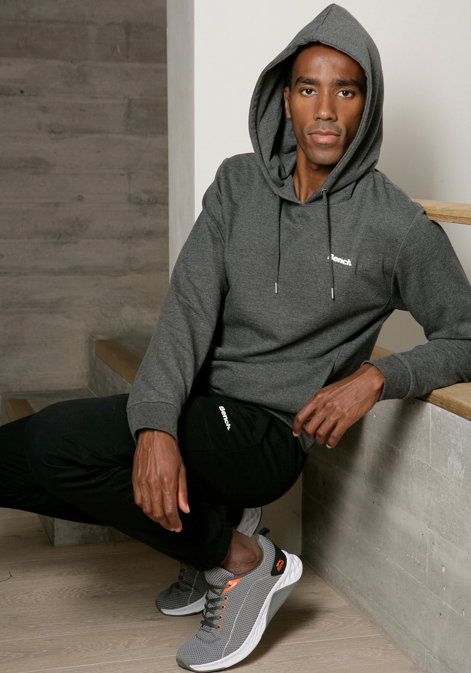 Bench. Loungewear Hoodie - anthrazit-meliert