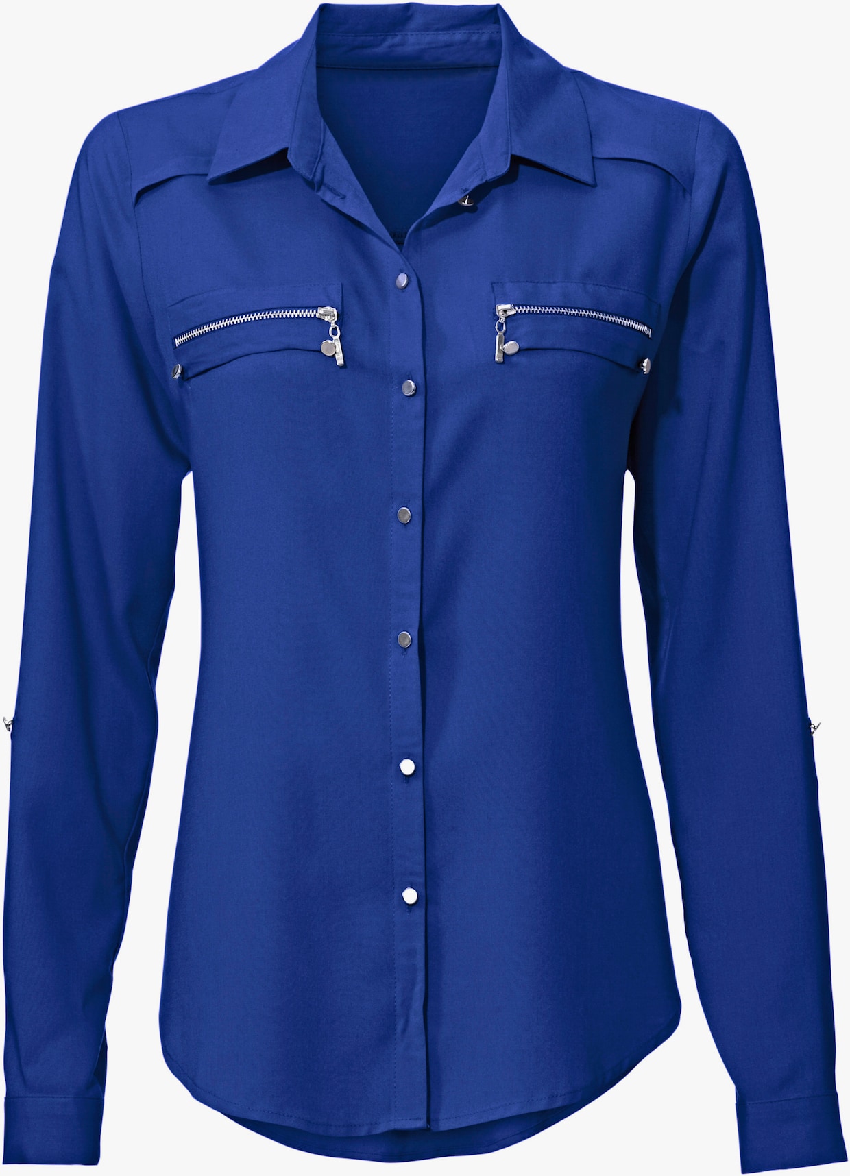 heine Overhemdblouse - koningsblauw