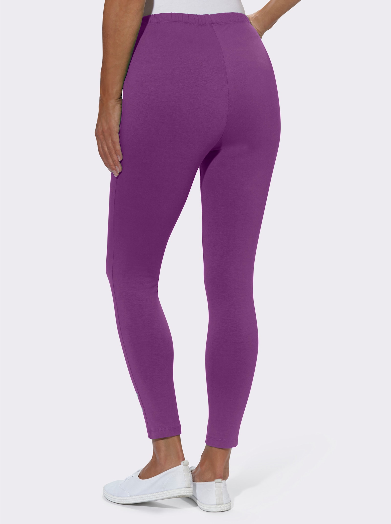 Legging van stretchmateriaal - fuchsia