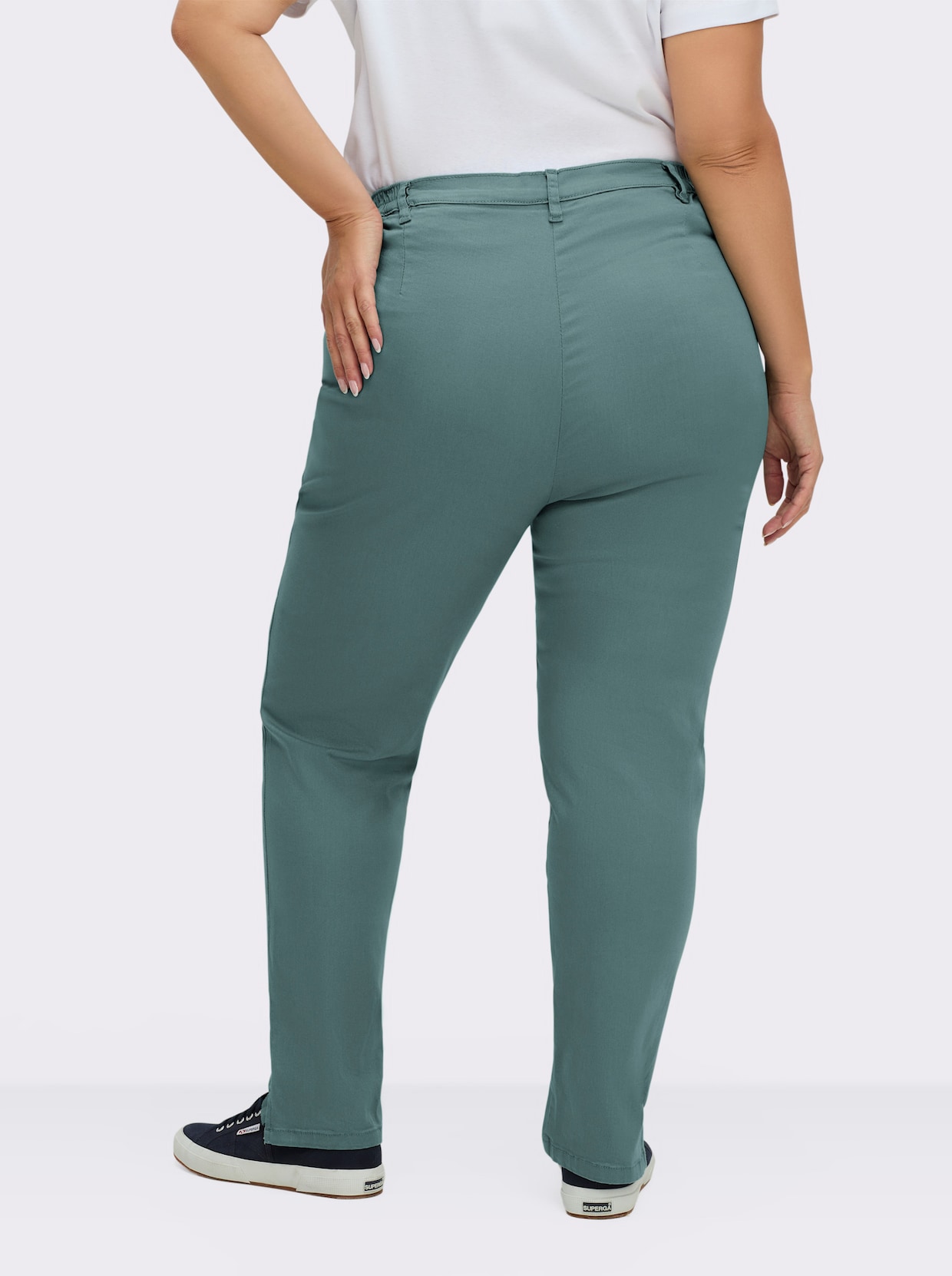 Jeans mit Stretch-Anteil - jade