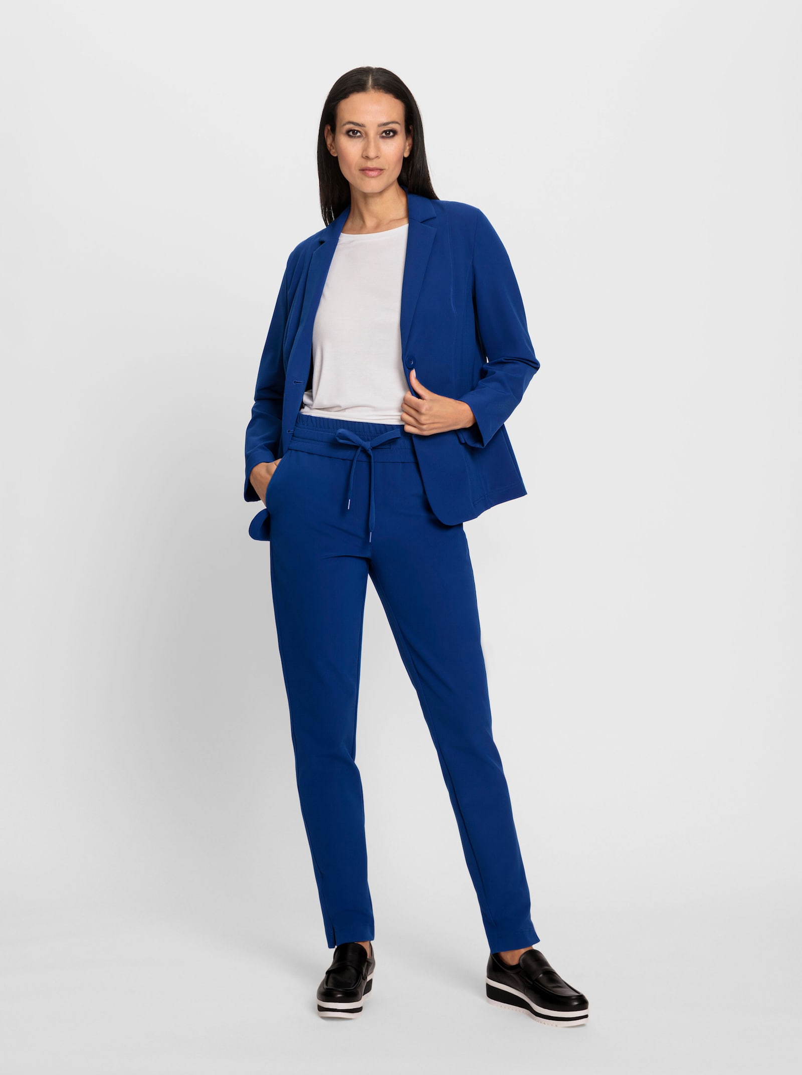 heine Hosenanzug mit breitem Rundum-Dehnbund - royalblau