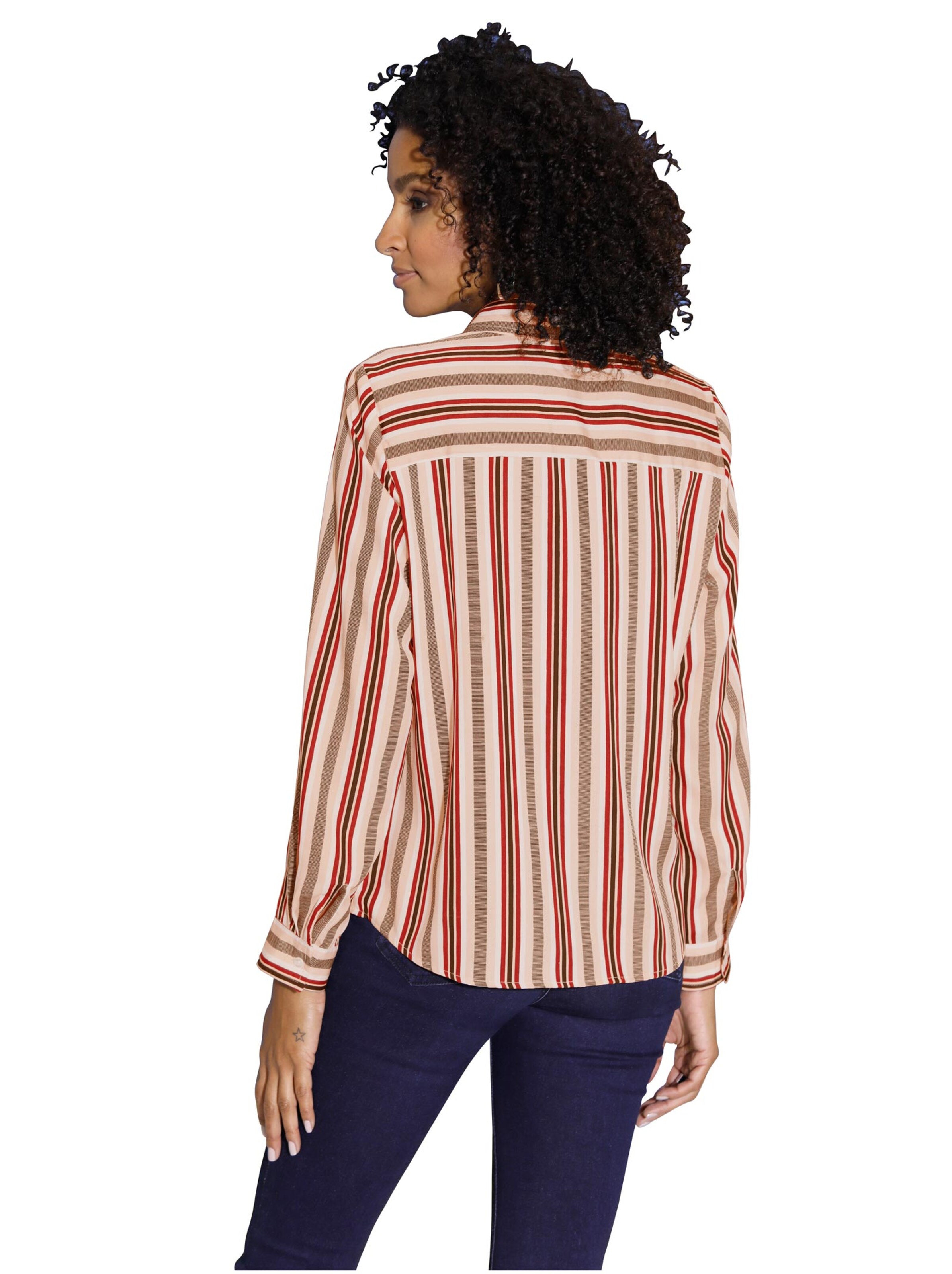 Bluse - rot-gestreift