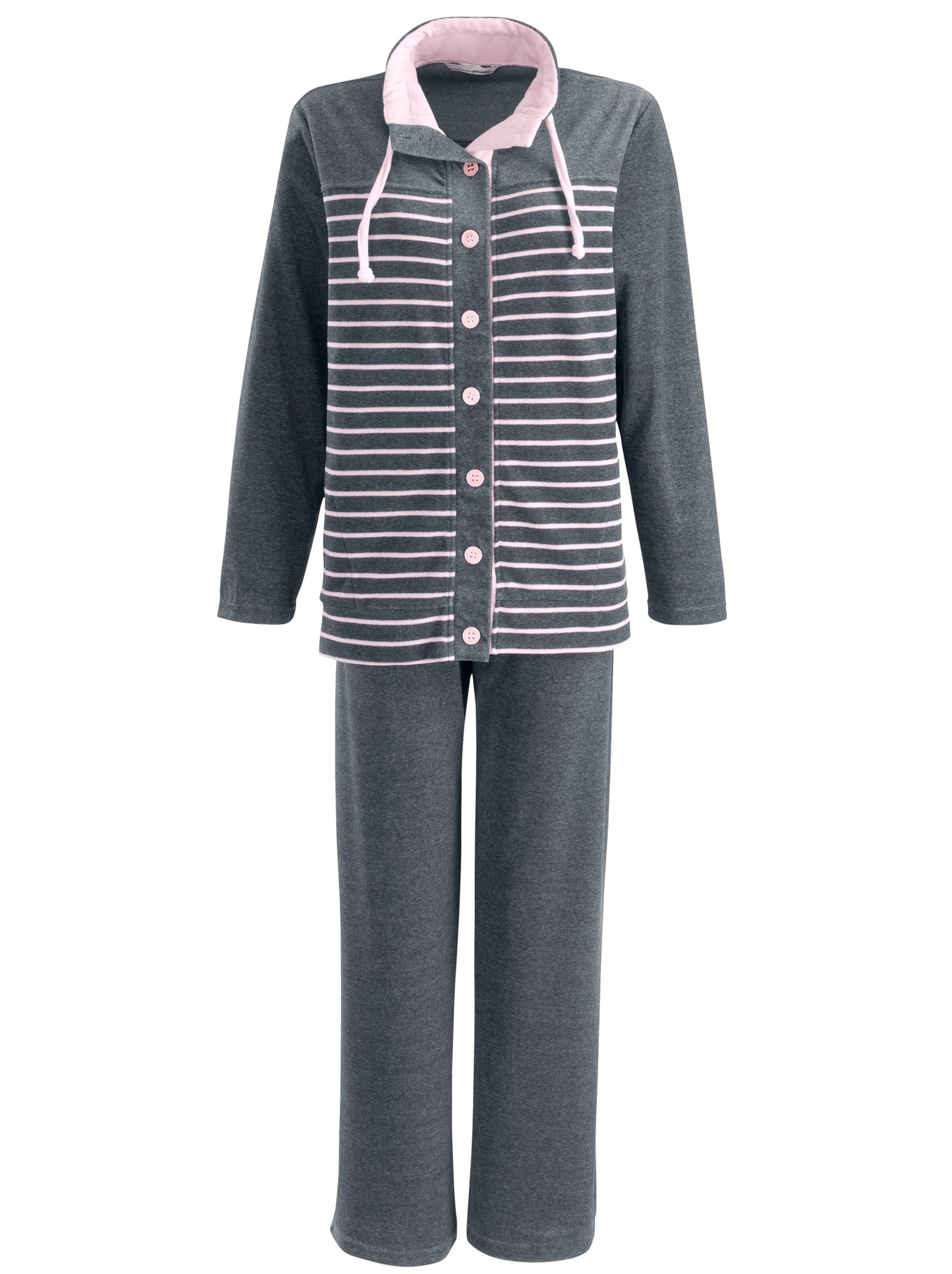 pastunette Hausanzug - grau-rosé