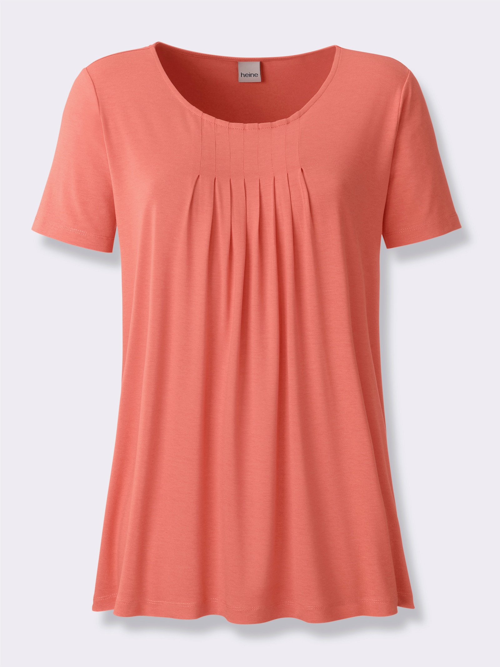 heine T-Shirt in A-Form - koralle