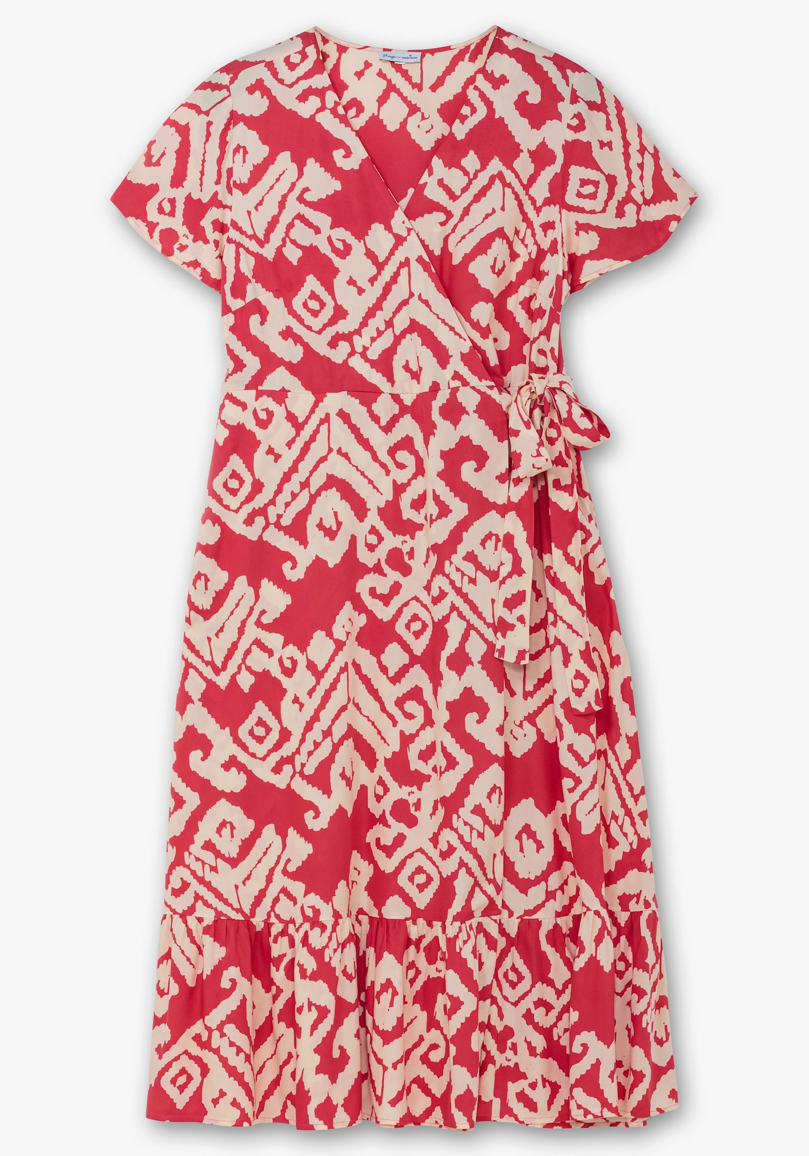 sheego by Joe Browns Maxikleid in Wickeloptik, mit Grafikprint - hummer-gemustert