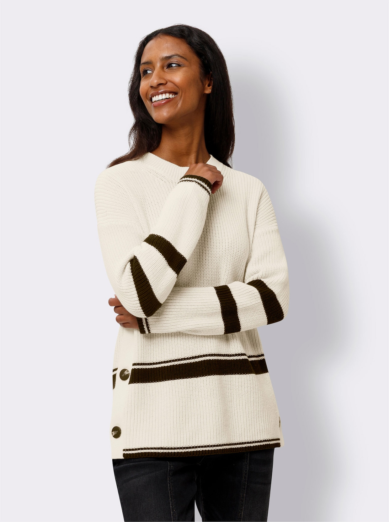 heine Gebreide pullover - champagne