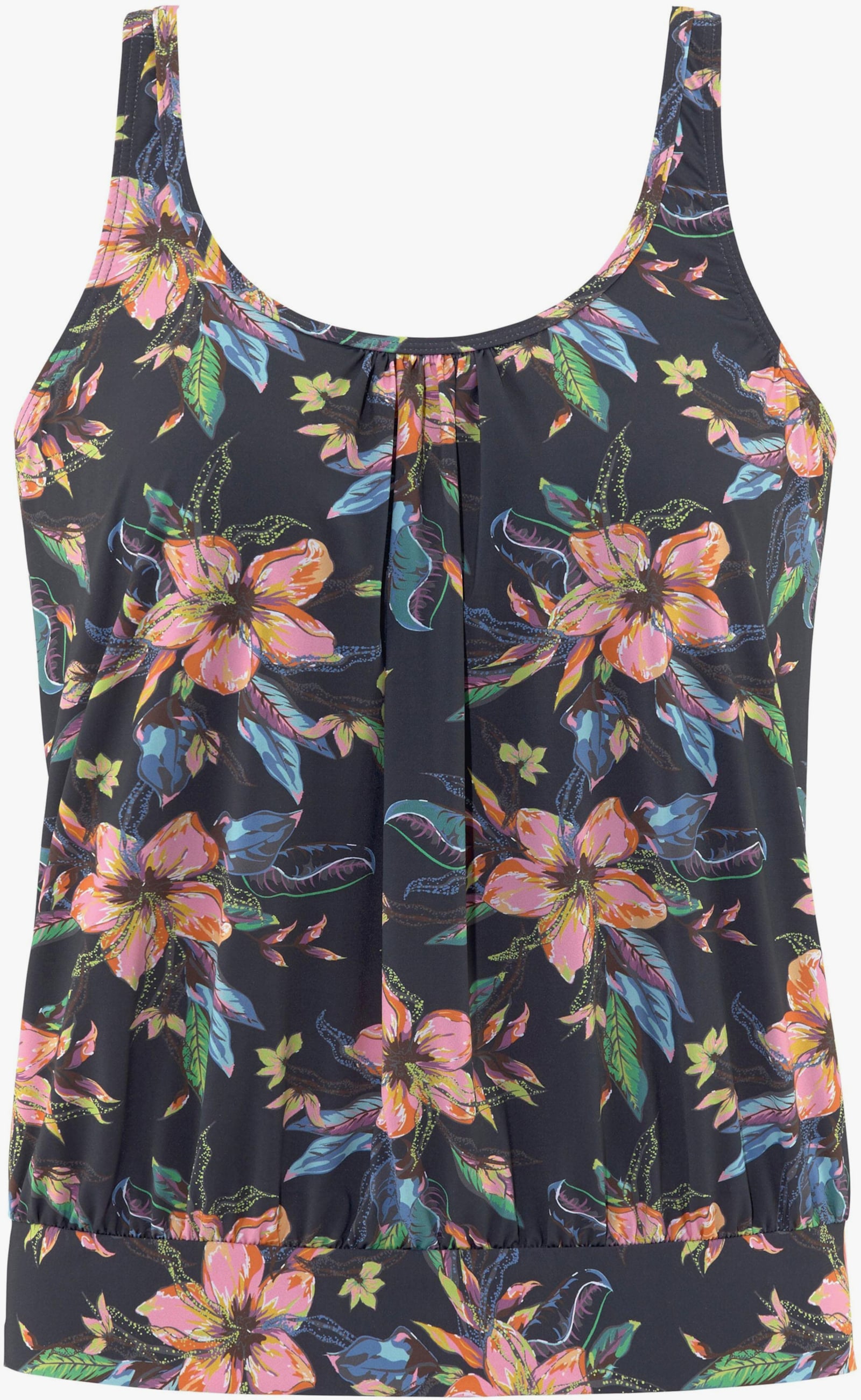 LASCANA Tankini-Top - anthrazit-bedruckt