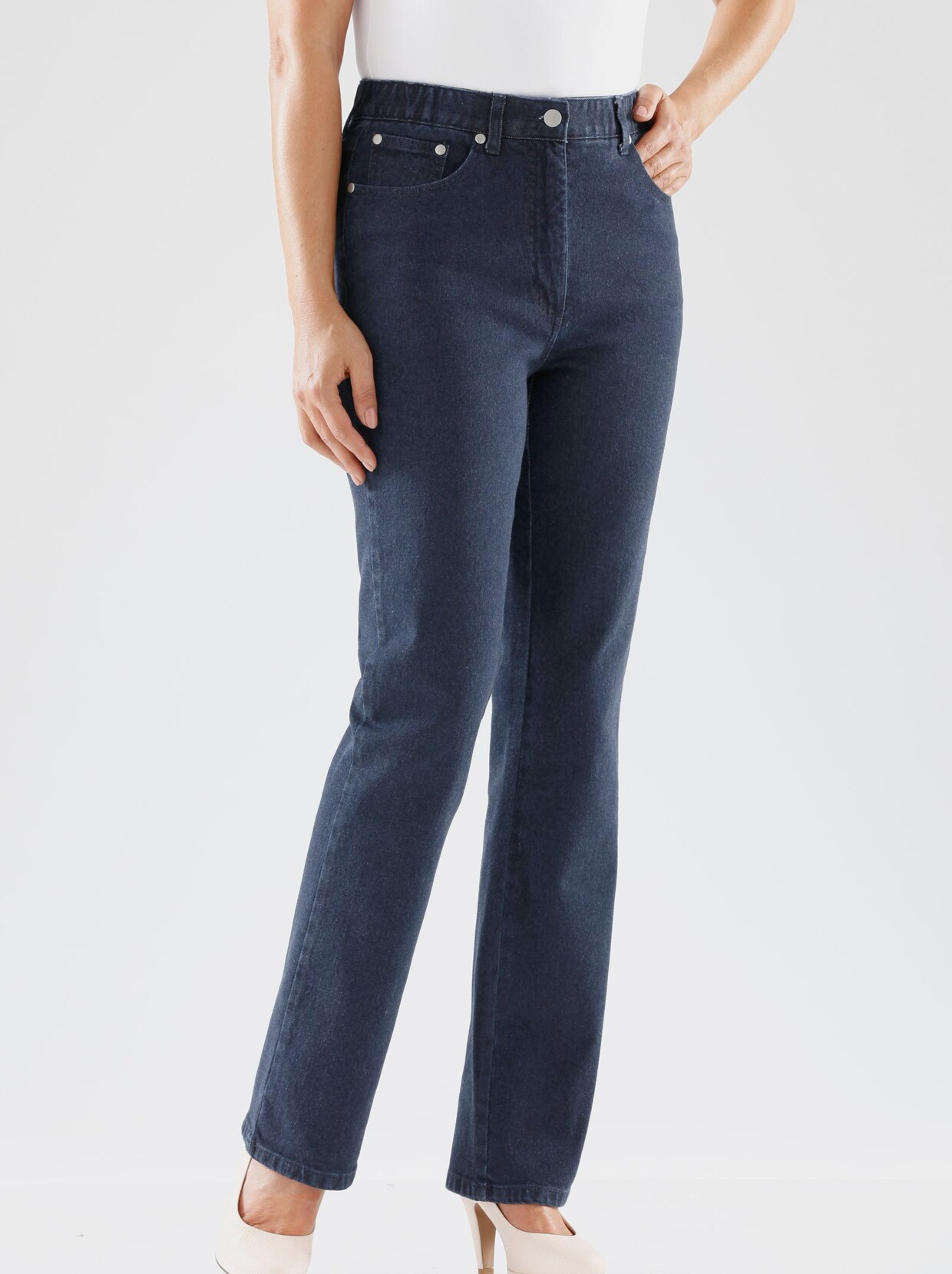 5-pocketjeans - dark-blue