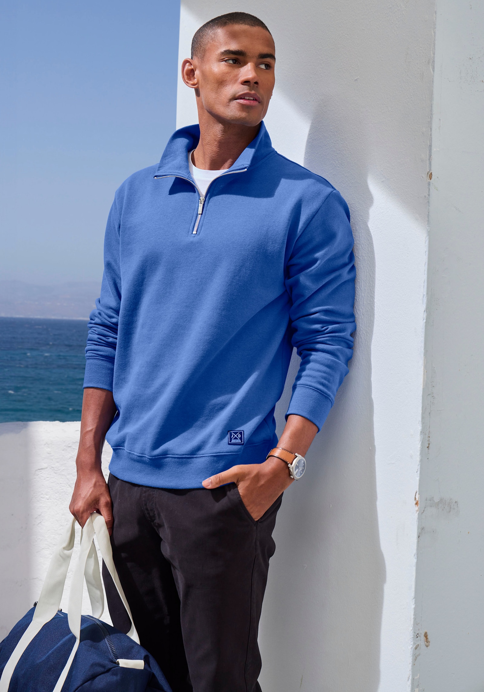 John Devin Sweatshirt - blau