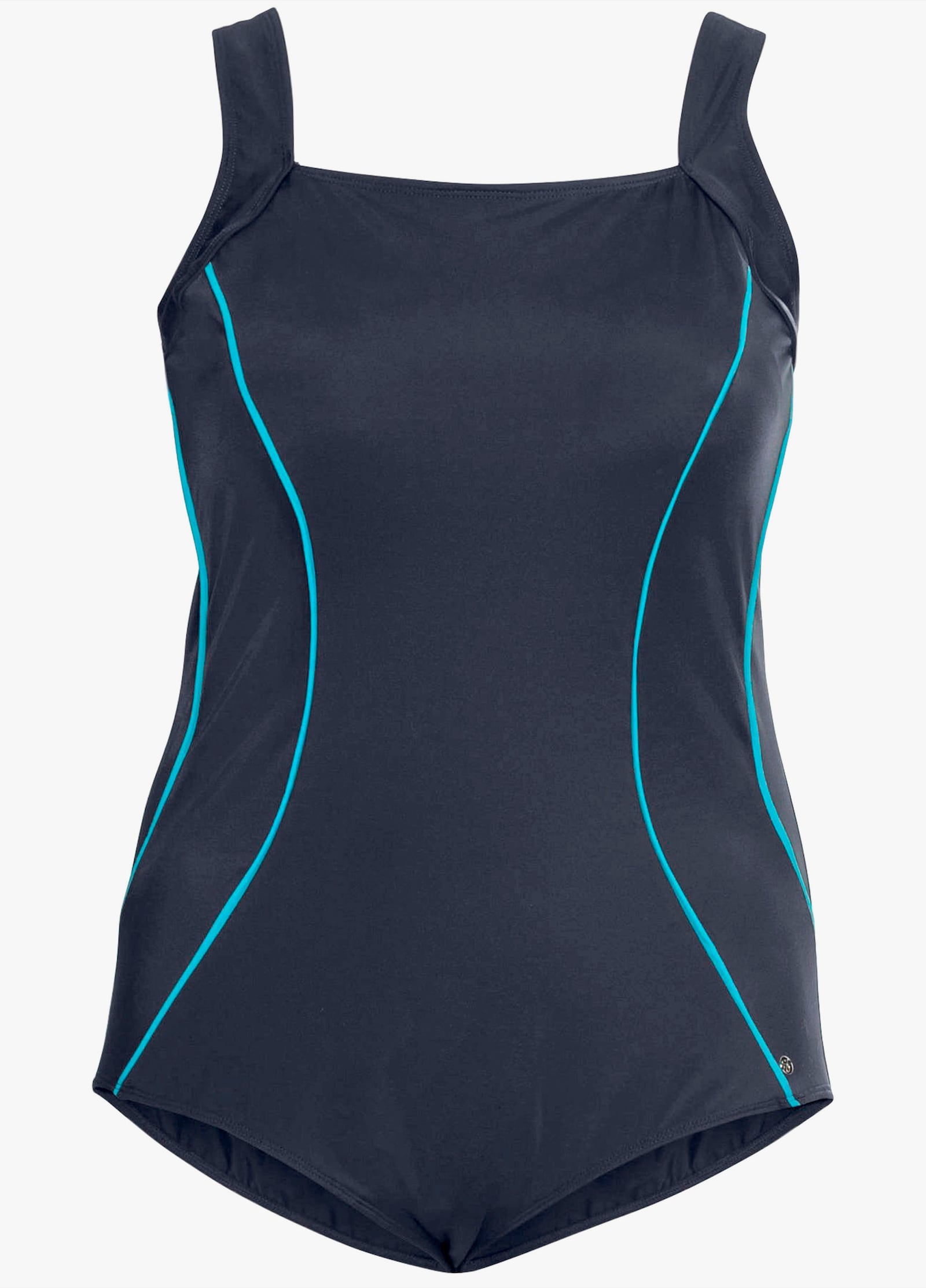 sheego Badeanzug mit Shaping-Effekt - nachtblau
