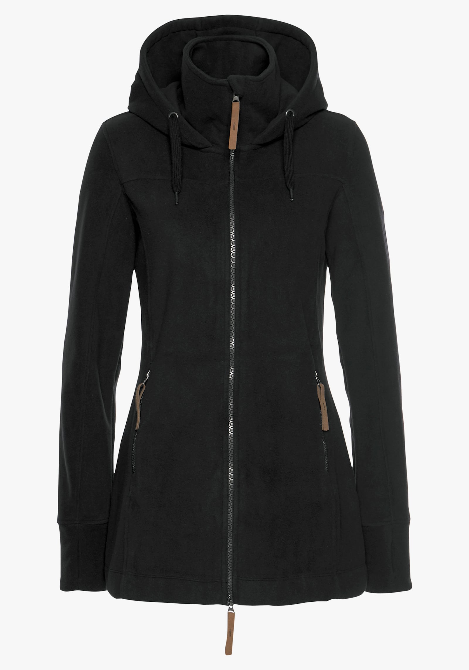 Polarino Fleecejacke - schwarz