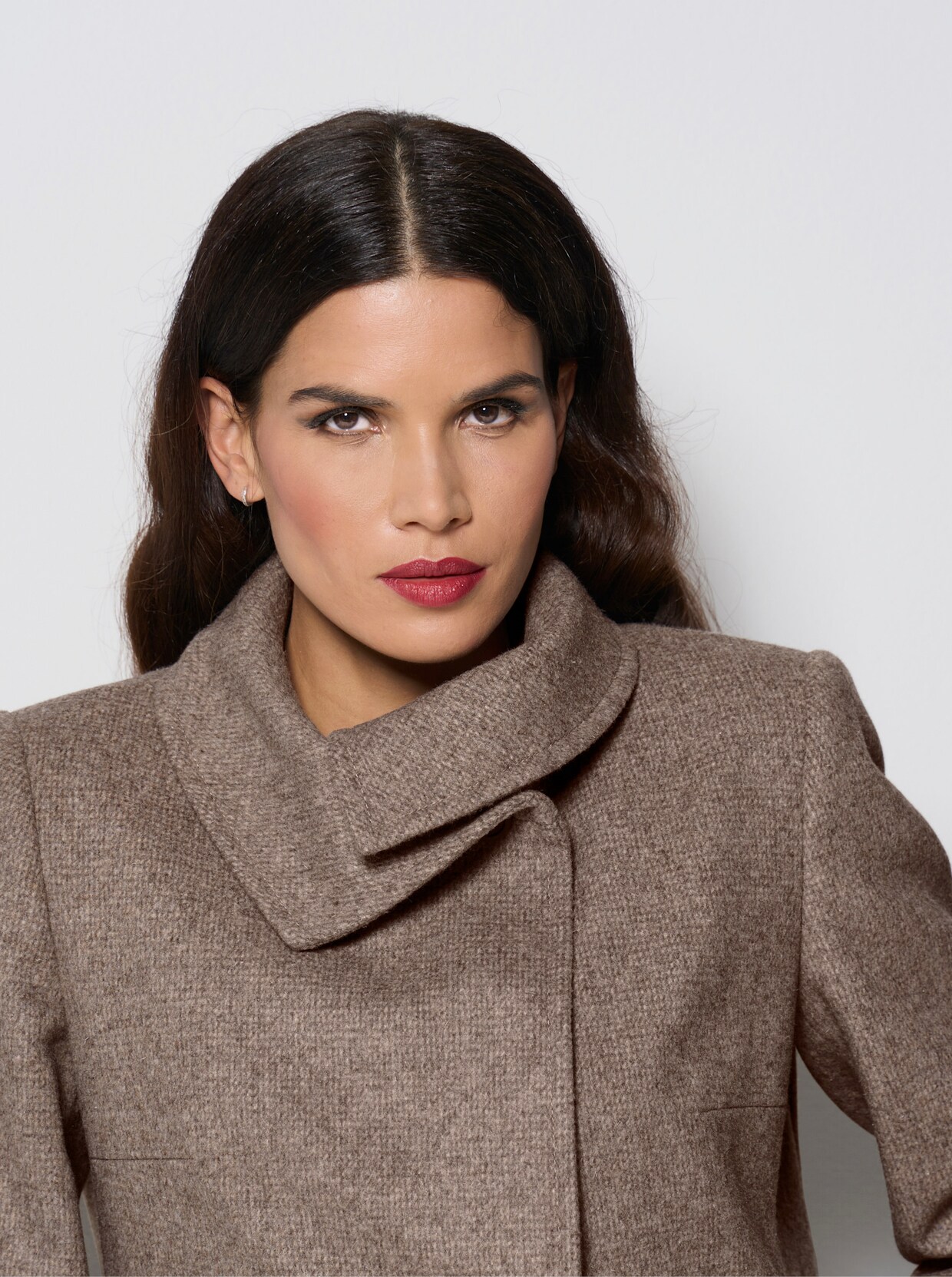heine Jacke - taupe-champagner-meliert