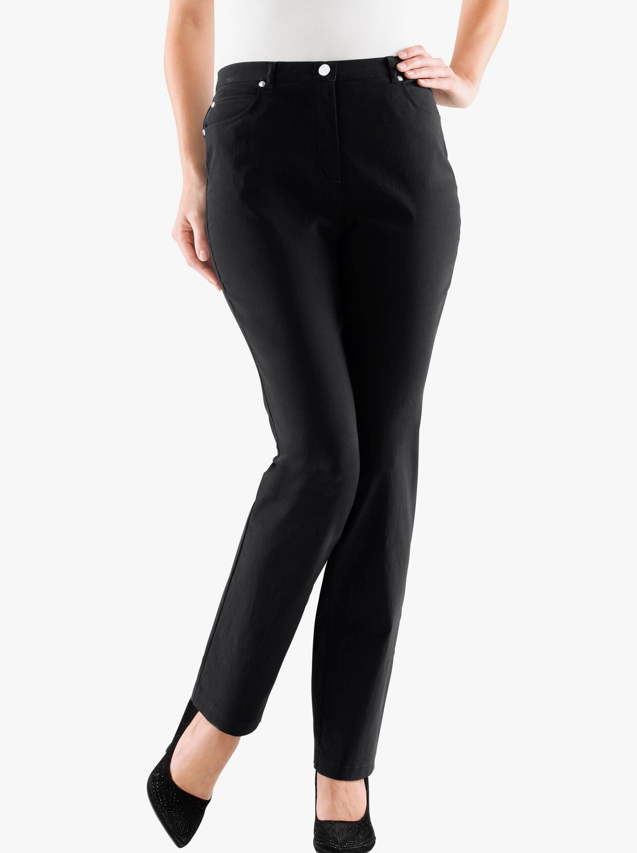 Stehmann Comfort line Kalhoty s 5 kapsami - černá