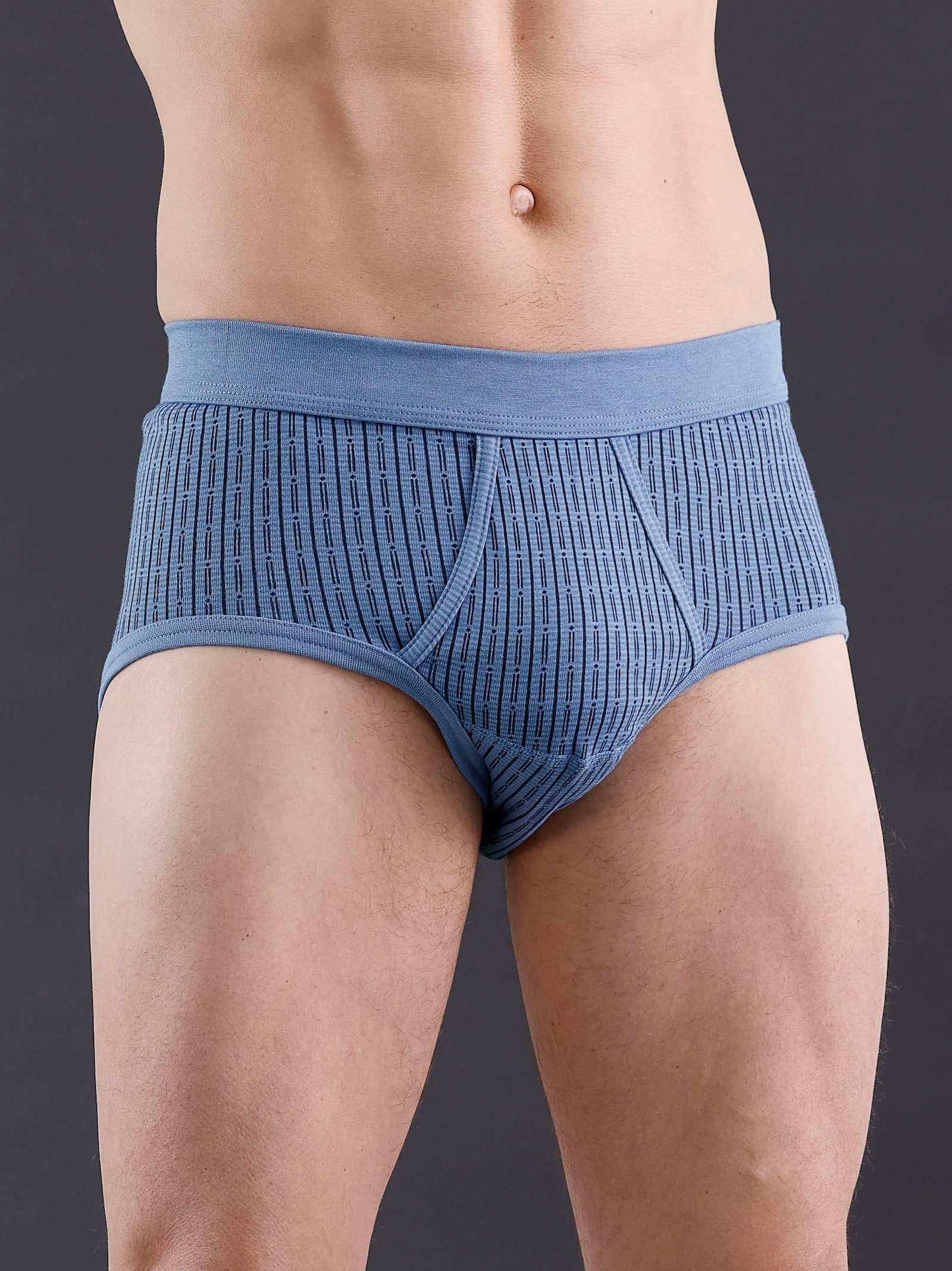 wäschepur men Slip - lichtblauw geprint