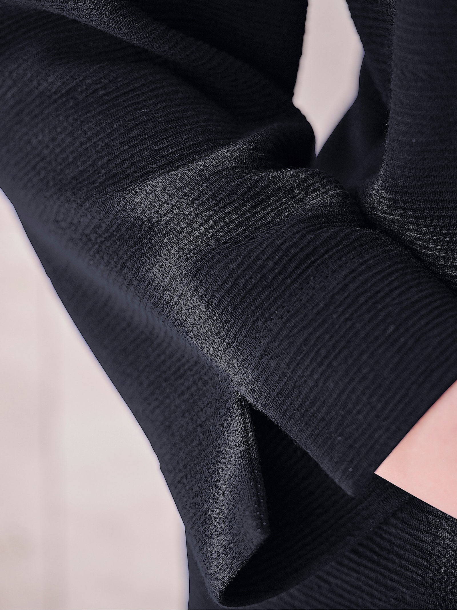 heine Rollkragenshirt mit kontrastfarbener Innenseite - marine