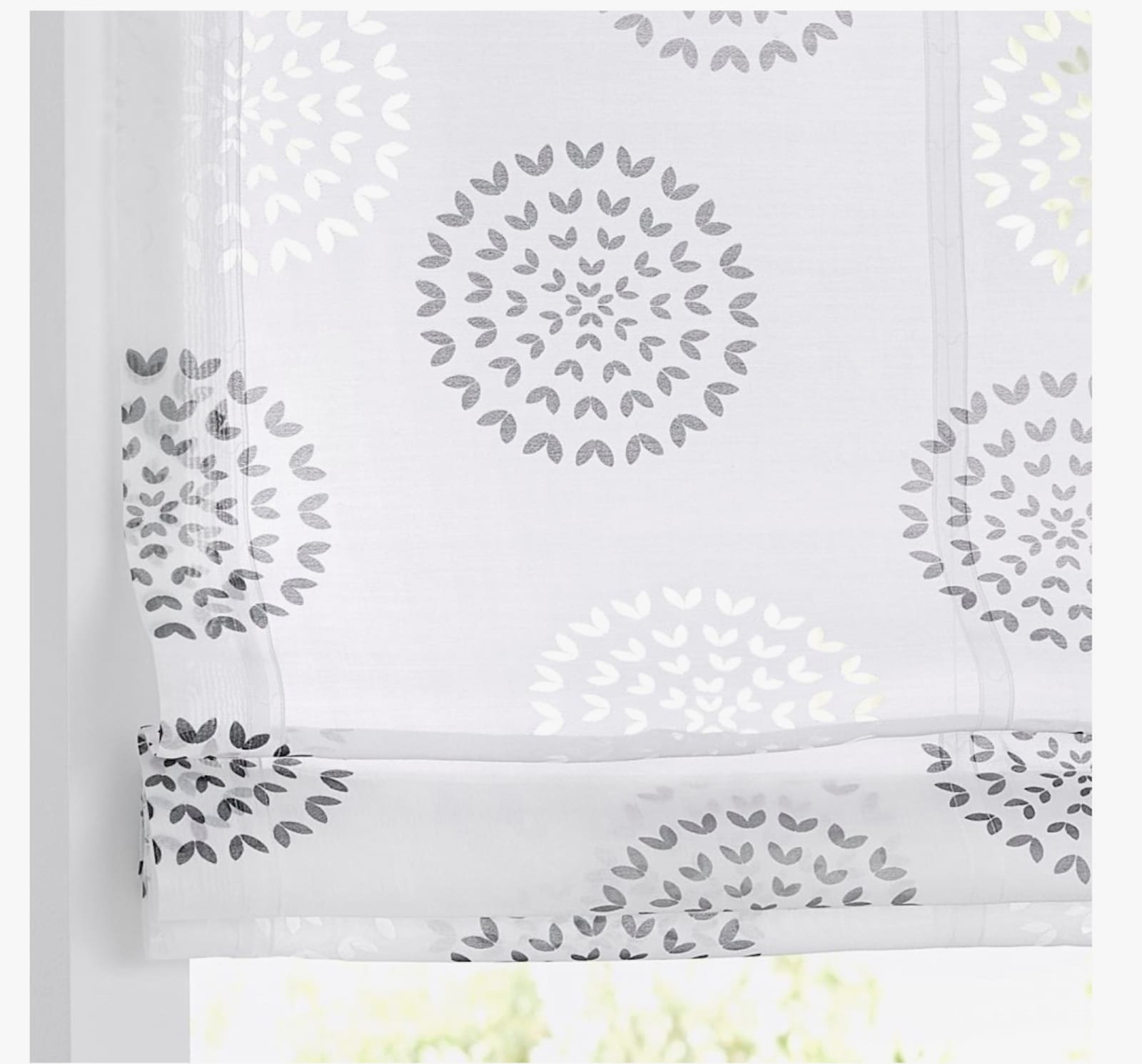 heine home Raffrollo - anthrazit-weiß