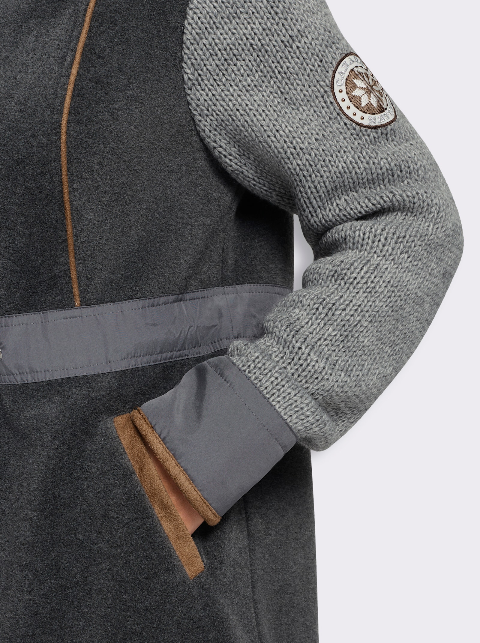 heine Fleecejacke - grau