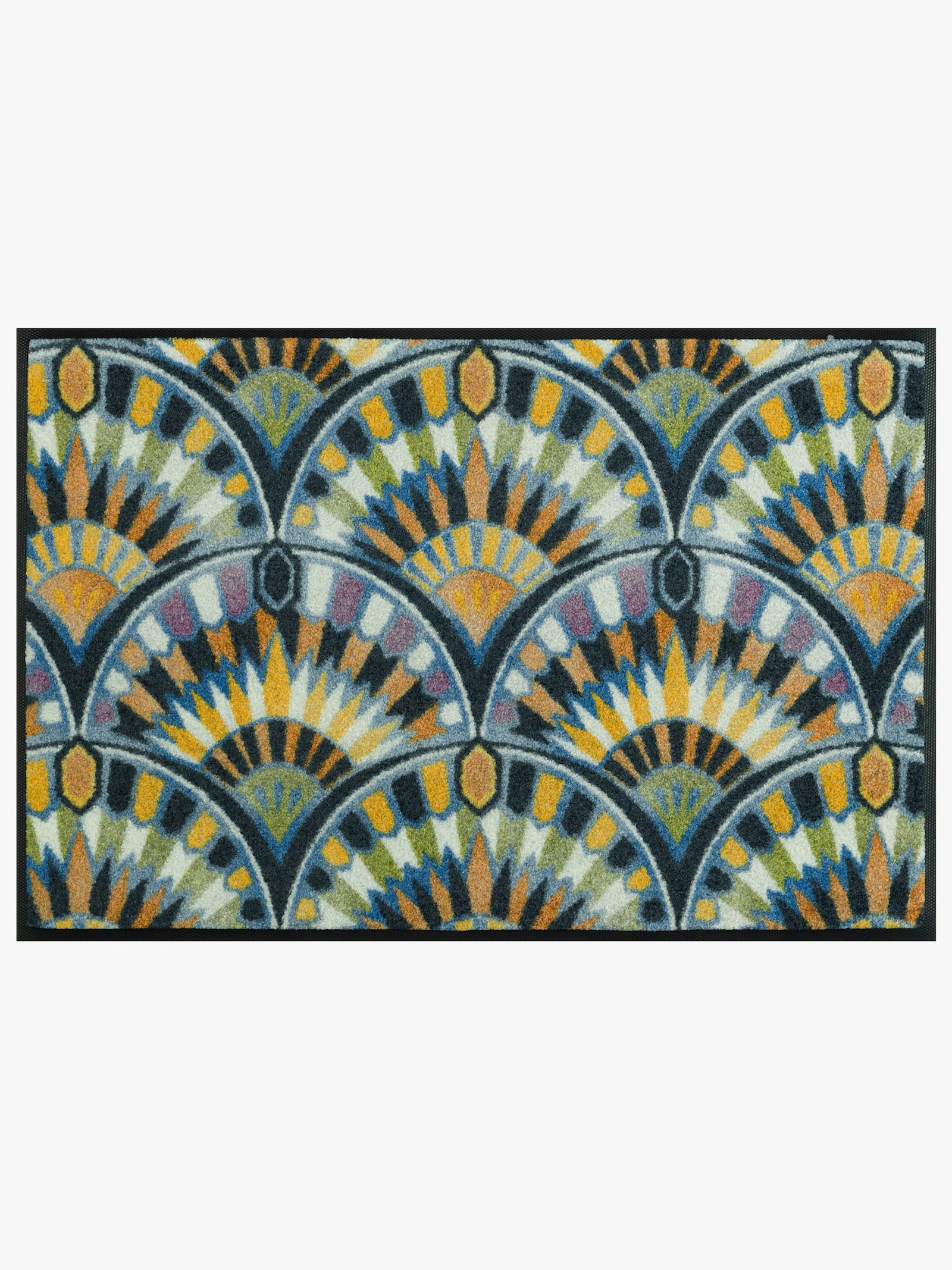 wash+dry by Kleen-Tex Fußmatte - blau-grün-gemustert