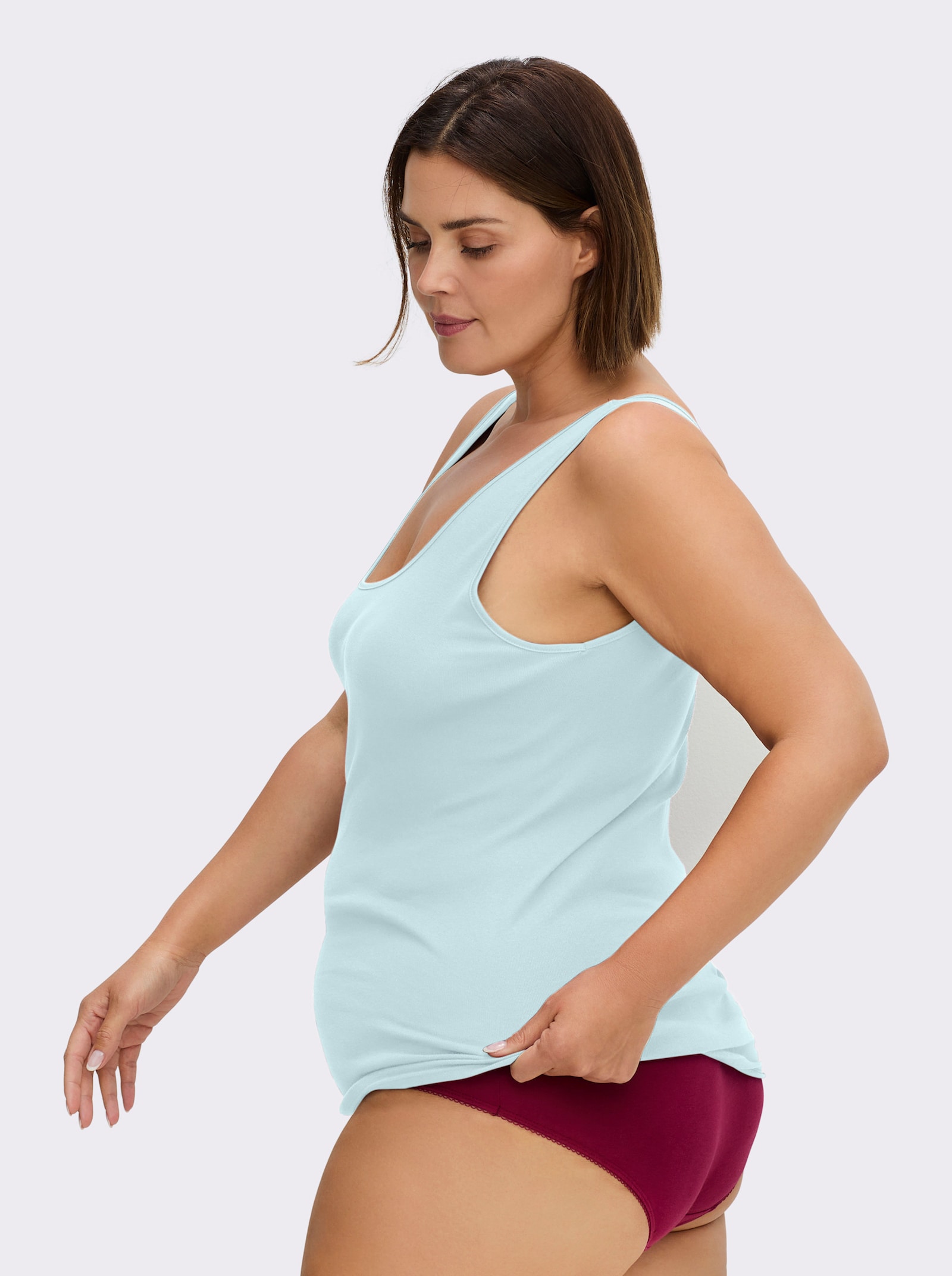 Nina von C. Achselhemd im Doppelpack - aqua