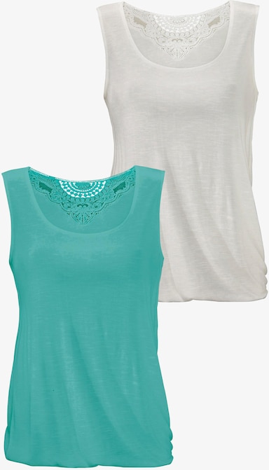 Beachtime Strandtop - mint, creme