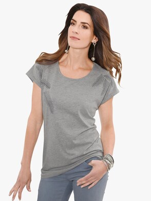 Shirt - grau-meliert