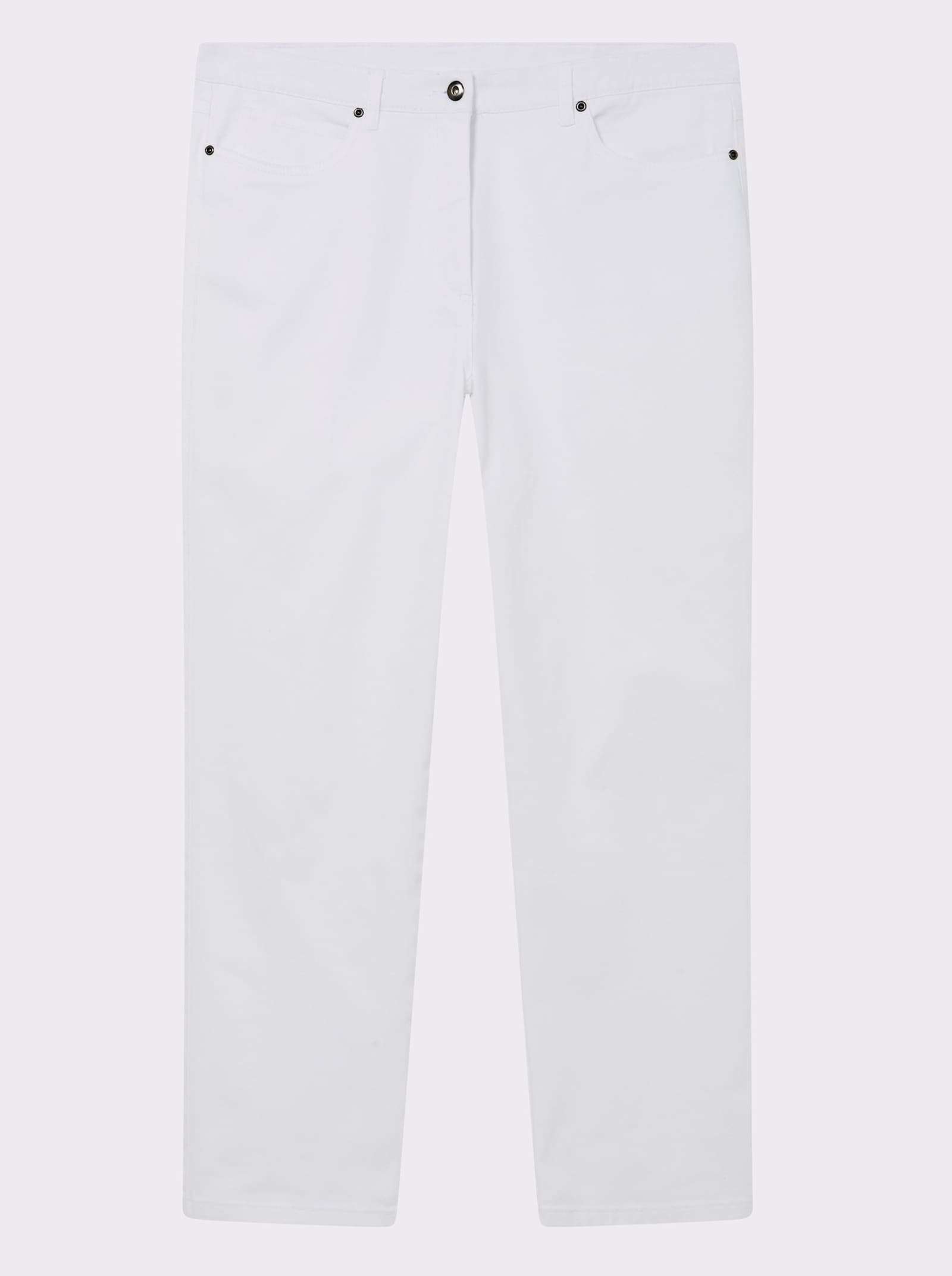 5-Pocket-Jeans mit Stretch-Anteil - weiß