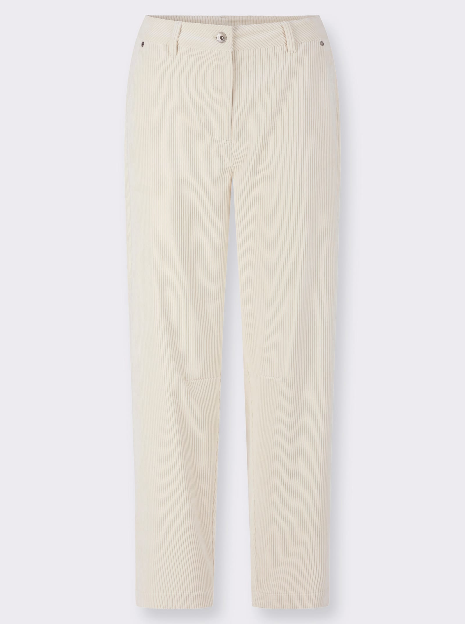 Cordhose mit fließendem Fall - champagner
