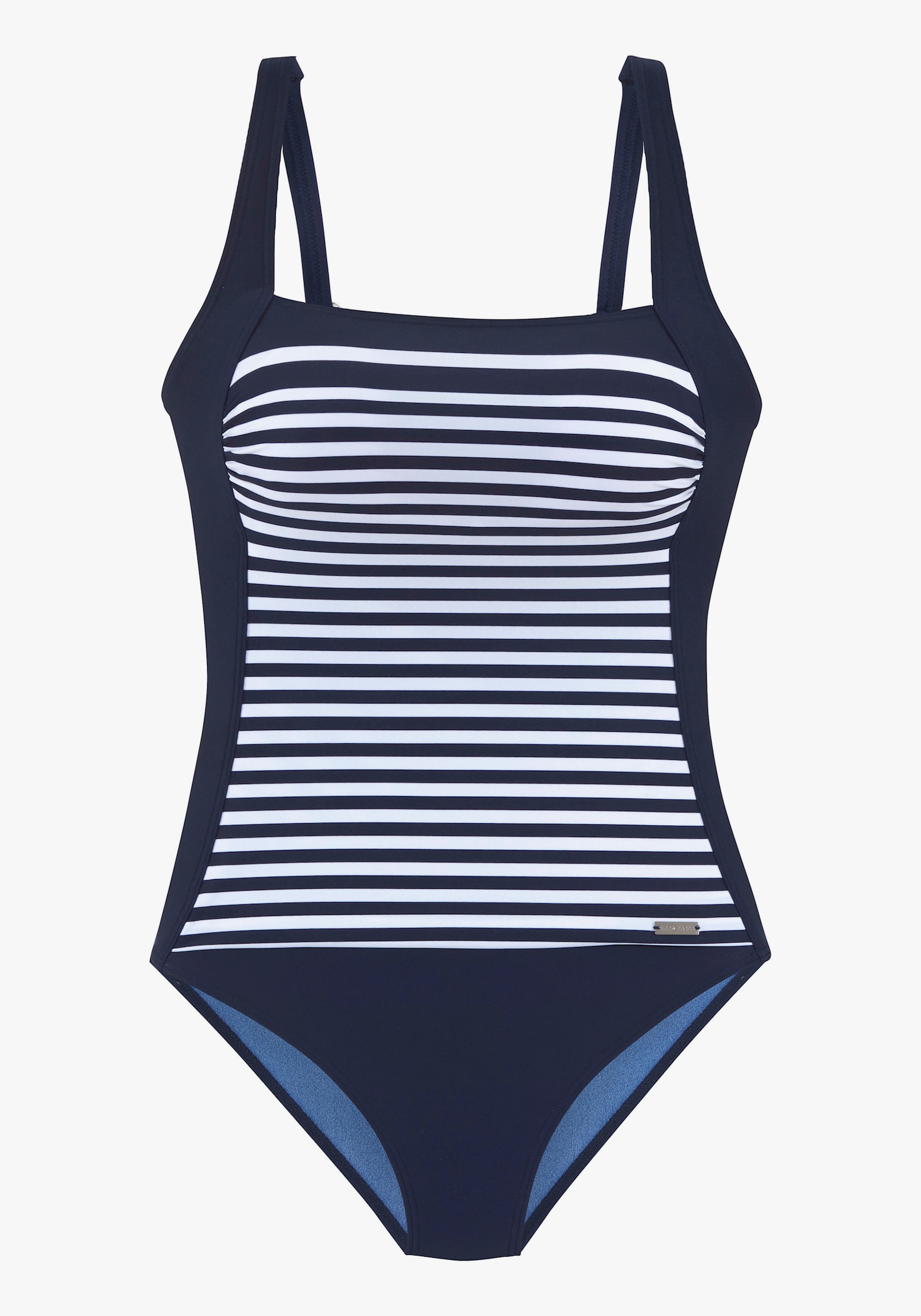 LASCANA Badeanzug - marine-weiß