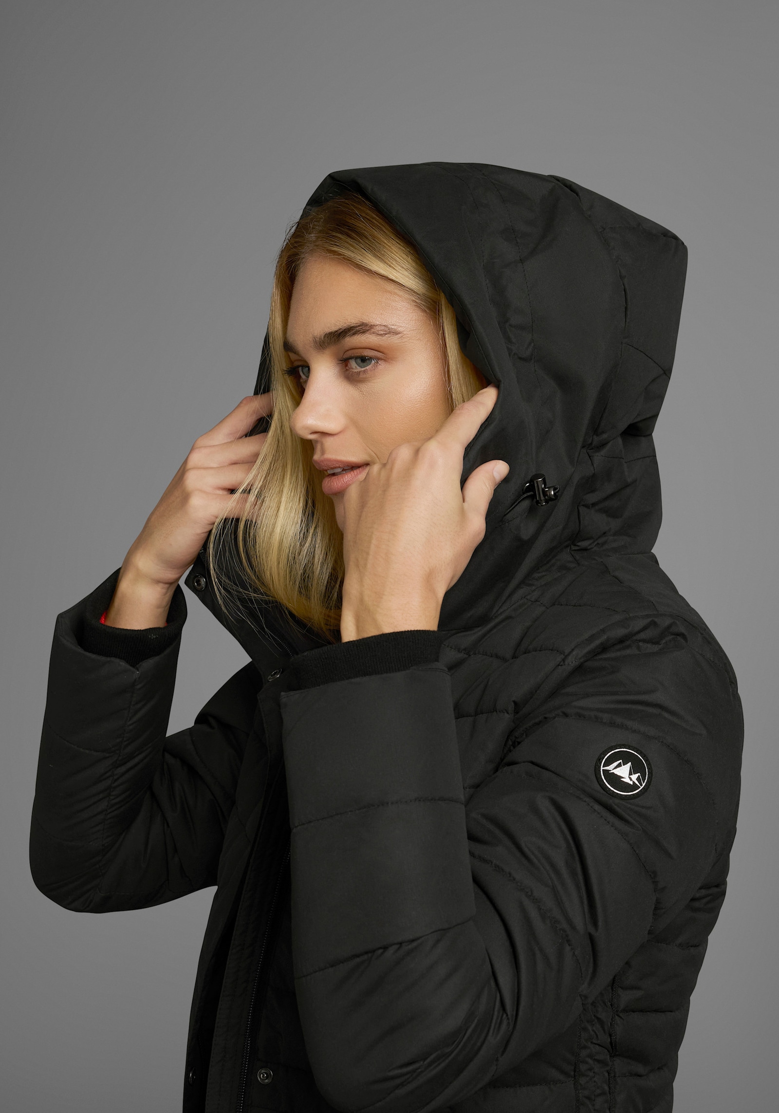 Polarino Wintermantel - schwarz